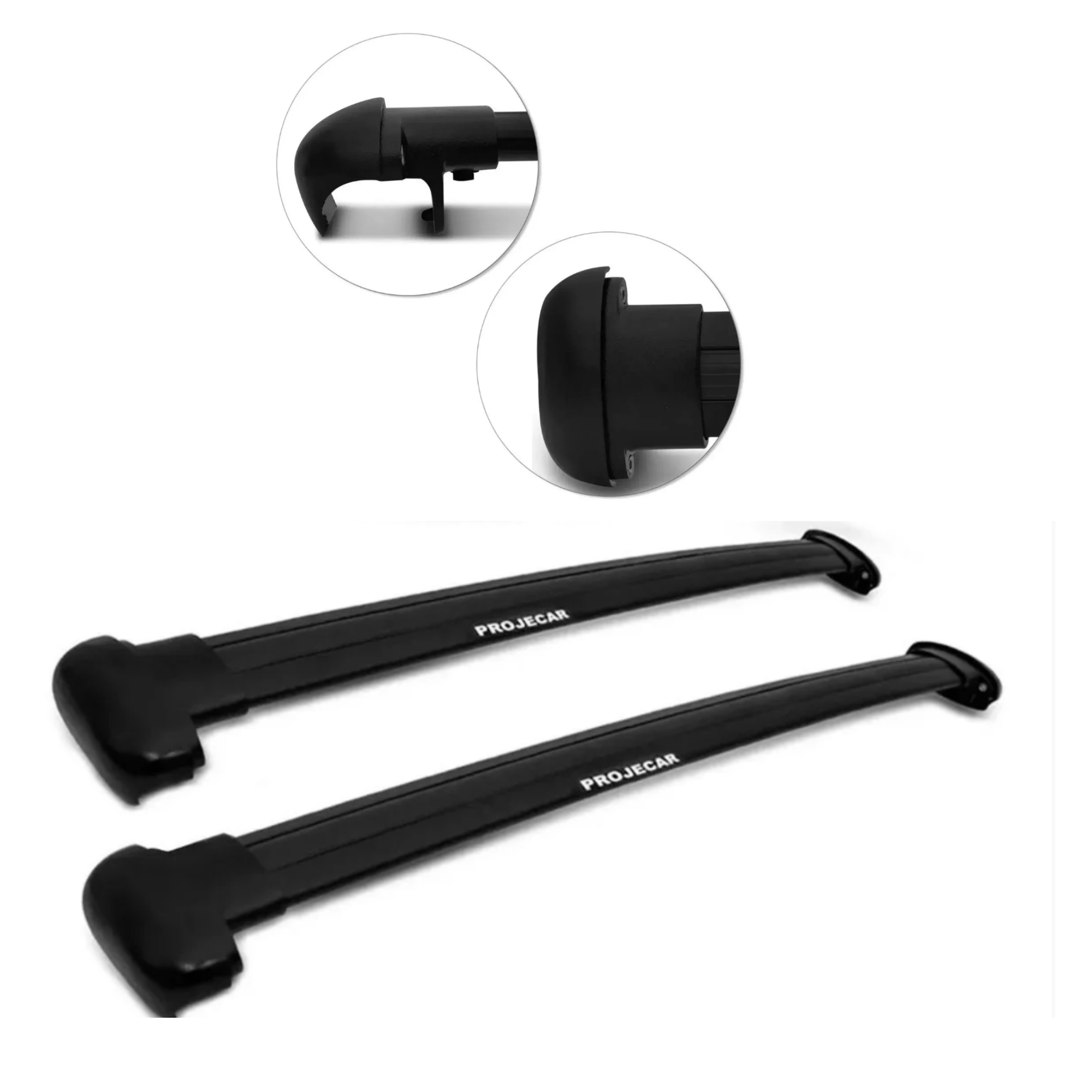Rack Teto Travessa Outlander 2014-2023 Preta Projecar - MI3024