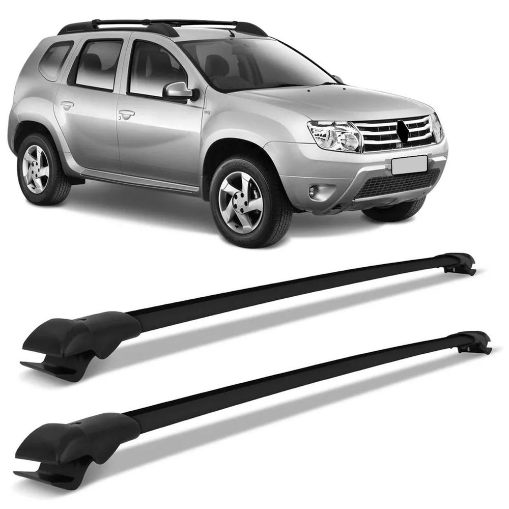 Travessa Teto Duster até 2015 Larga Preta (par) RN-4012 Projecar
