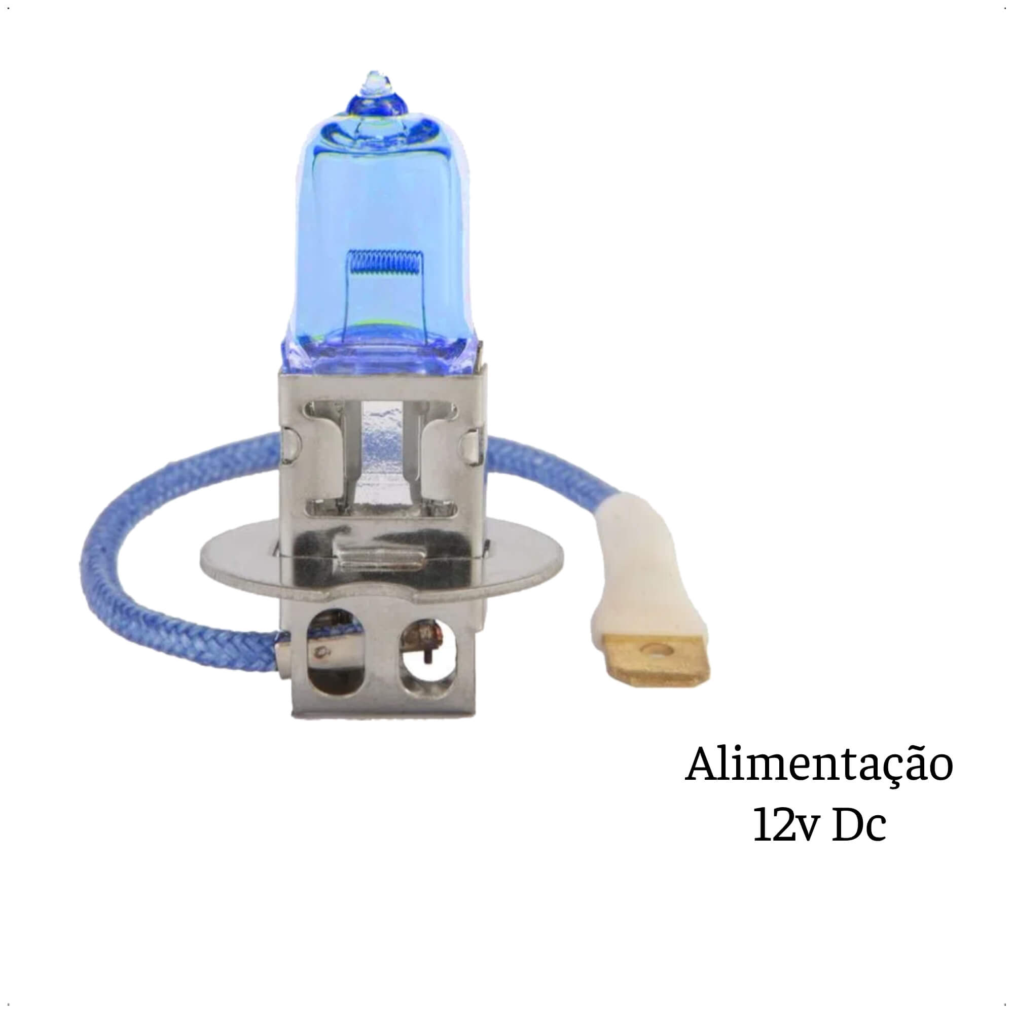 Par Lâmpada Automotiva H3 12V 55W Super Branca Multilaser - AU804