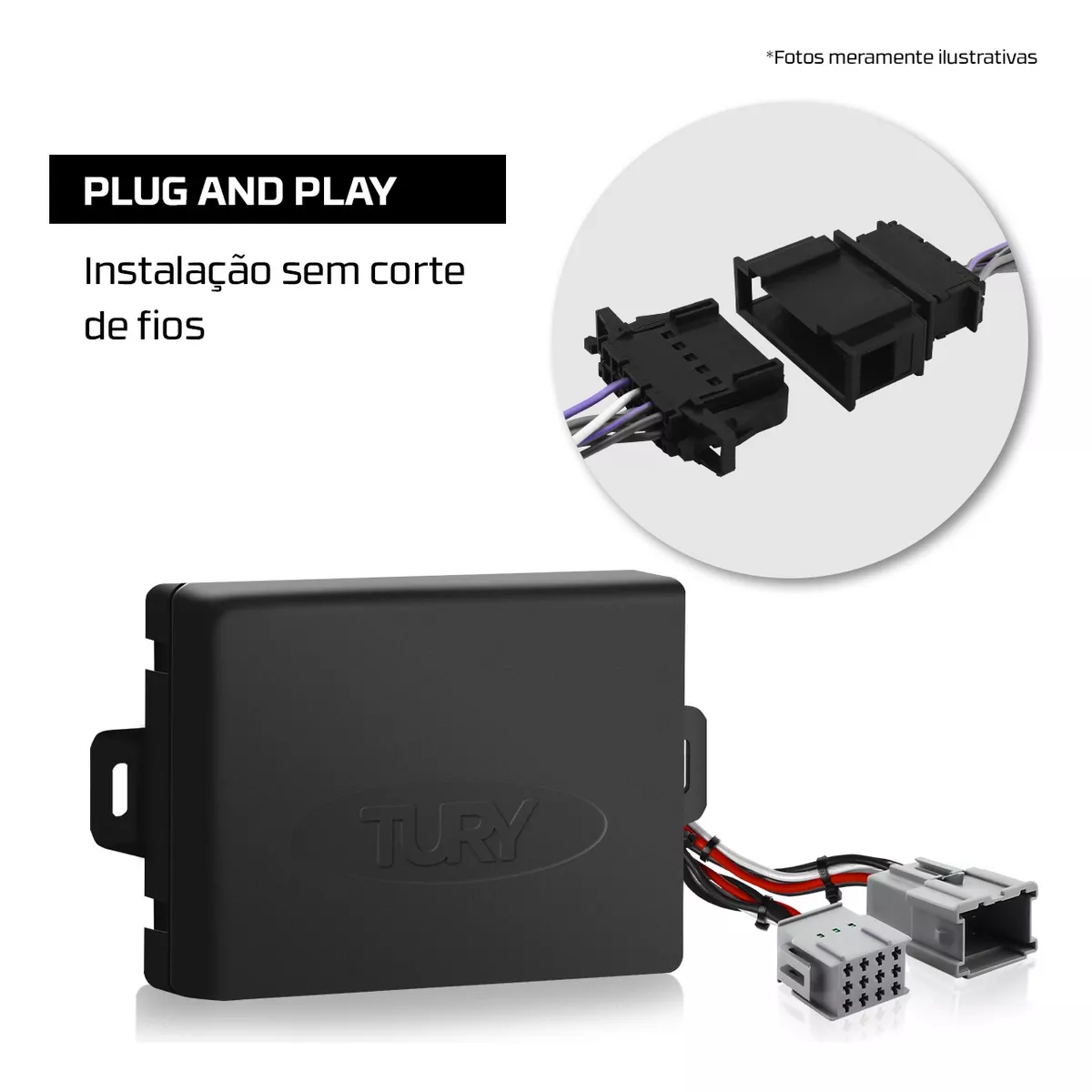 Módulo de Vidro Tury - Antiesmagante Universal 2 Portas  - Tury PRO 2.5