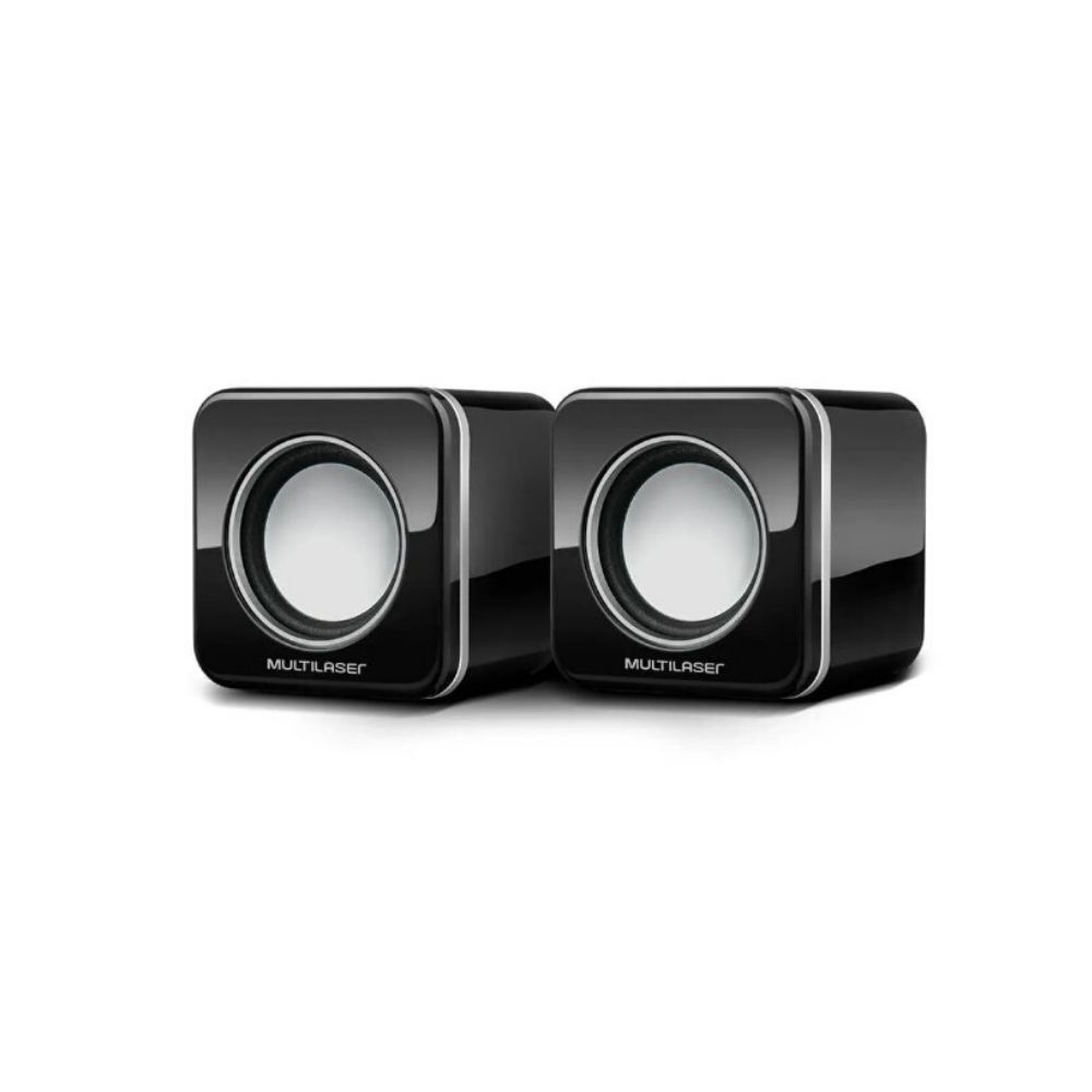 Caixa de Som Mini 3W USB 2.0 Black Piano SP144 - Multilaser