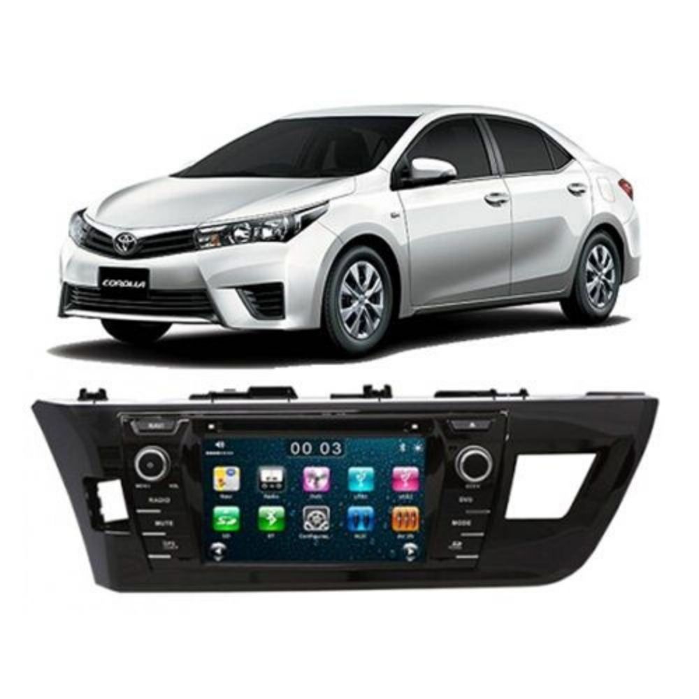 Central Multimídia Toyota Corolla GLI 2015  Com GPS TV USB Espelhamento Tela 8 Pol Vi-300 Voolt