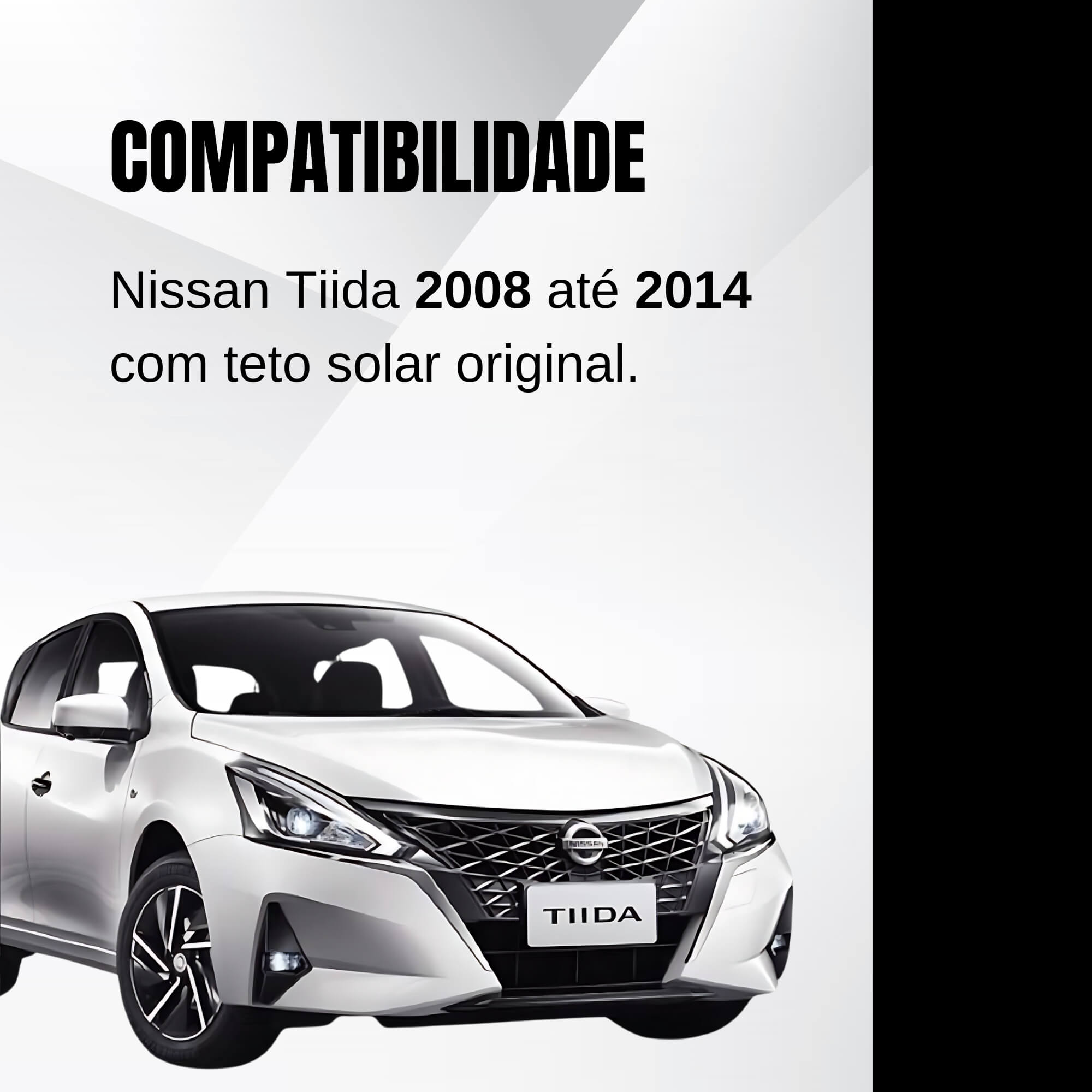 Módulo de Teto Solar compatível com Nissan Tiida 2008 a 2014 Tury - LVX 5.6K
