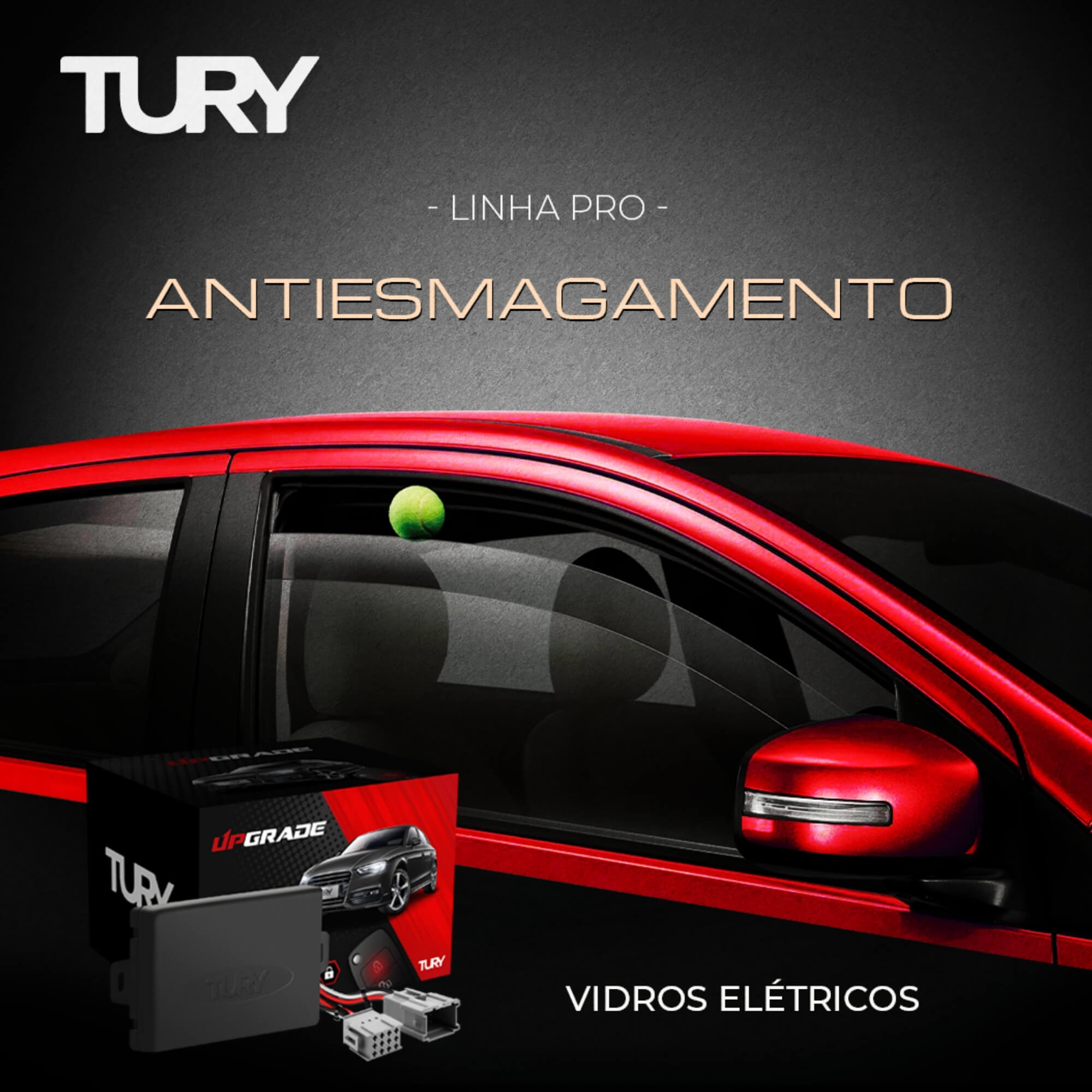 Módulo Automação de Vidros Elétricos compatível com Sandero, Logan, Duster Tury - PRO 4.25AW