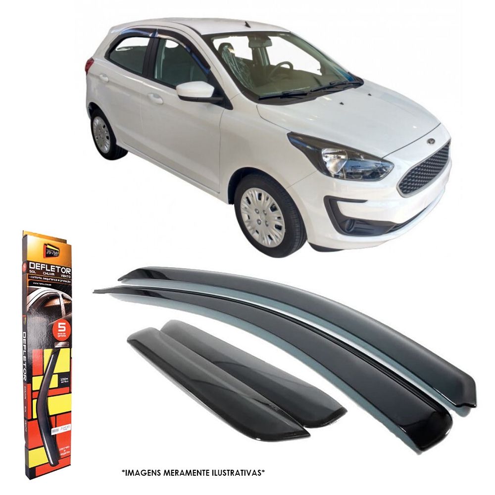 Calha de Chuva Ford Ká Hatch/Sedan 2014 até 2021 4 Portas TG Poli - 21021
