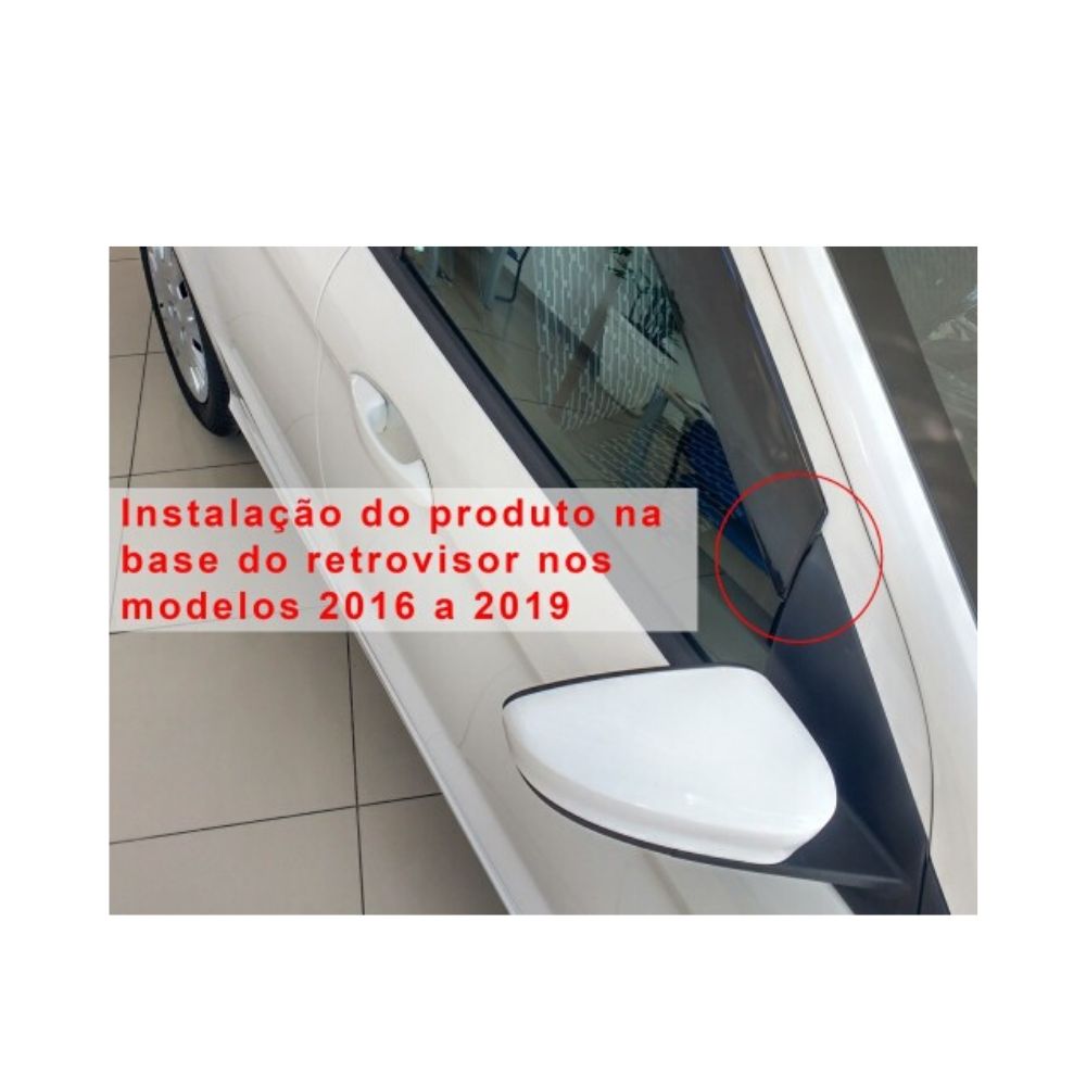 Calha de Chuva Ford Ká Hatch/Sedan 2014 até 2021 4 Portas TG Poli - 21021