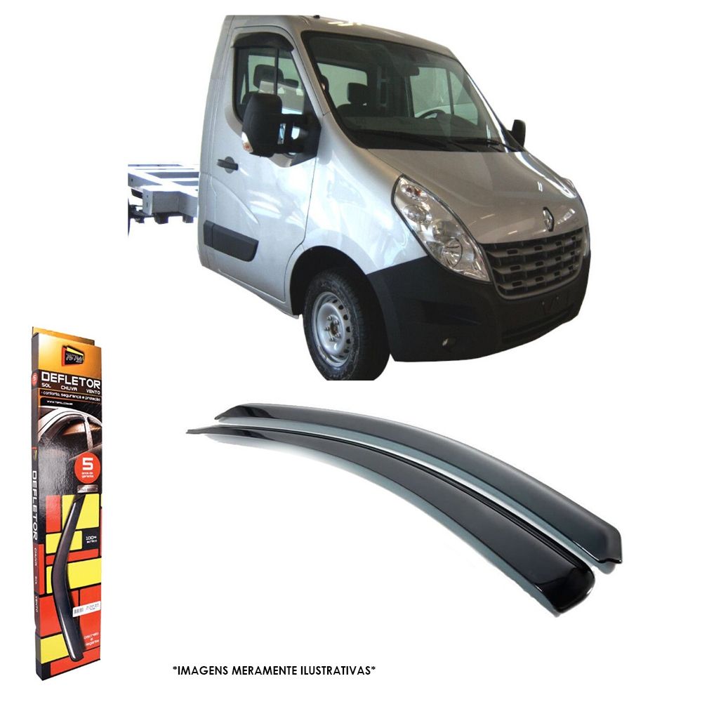 Calha de Chuva para Carro Master 02/25 Iveco Daily 08/16 Sprinter Nova 12/25 2 Portas TG Poli 29006