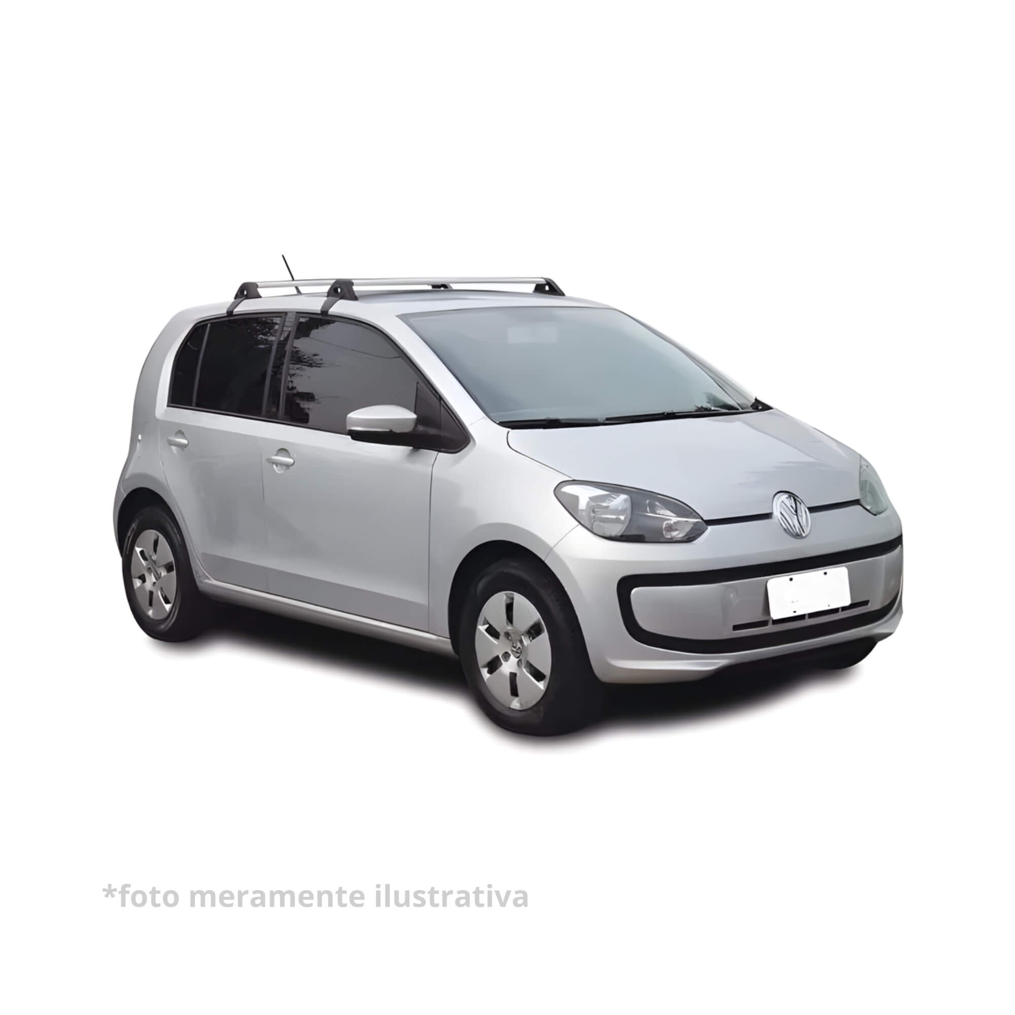 Rack Alumínio VW Up 4 Portas Preto Projecar - VW-148