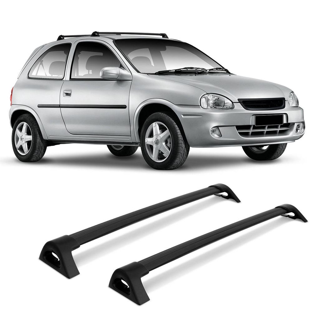 Rack Teto Corsa 2/4 Portas alumínio Preto (Porta) C-318 Projecar