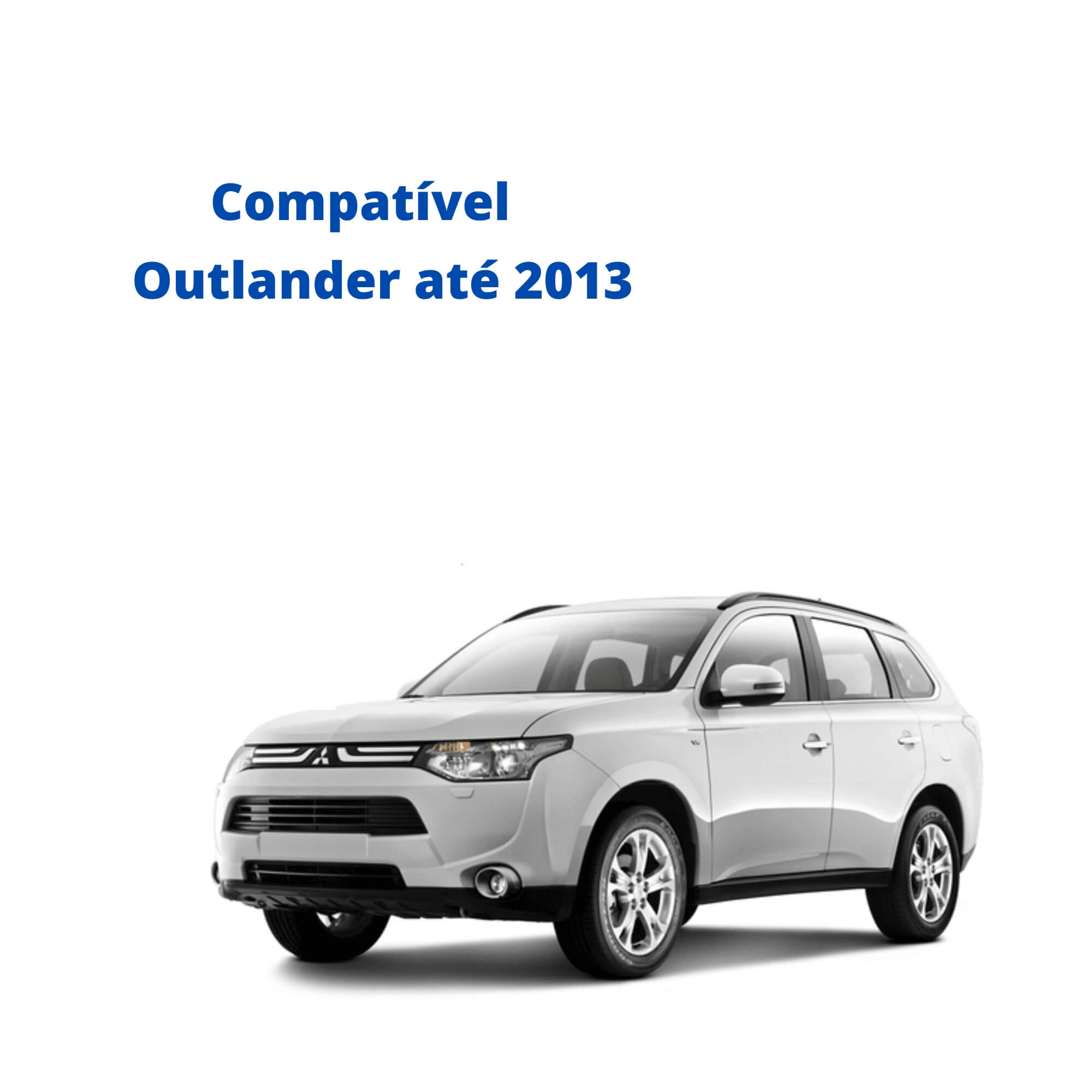Par de Travessa Larga para Outlander 2008 2009 2010 2011 2012 2013 Preta Projecar MI-3019