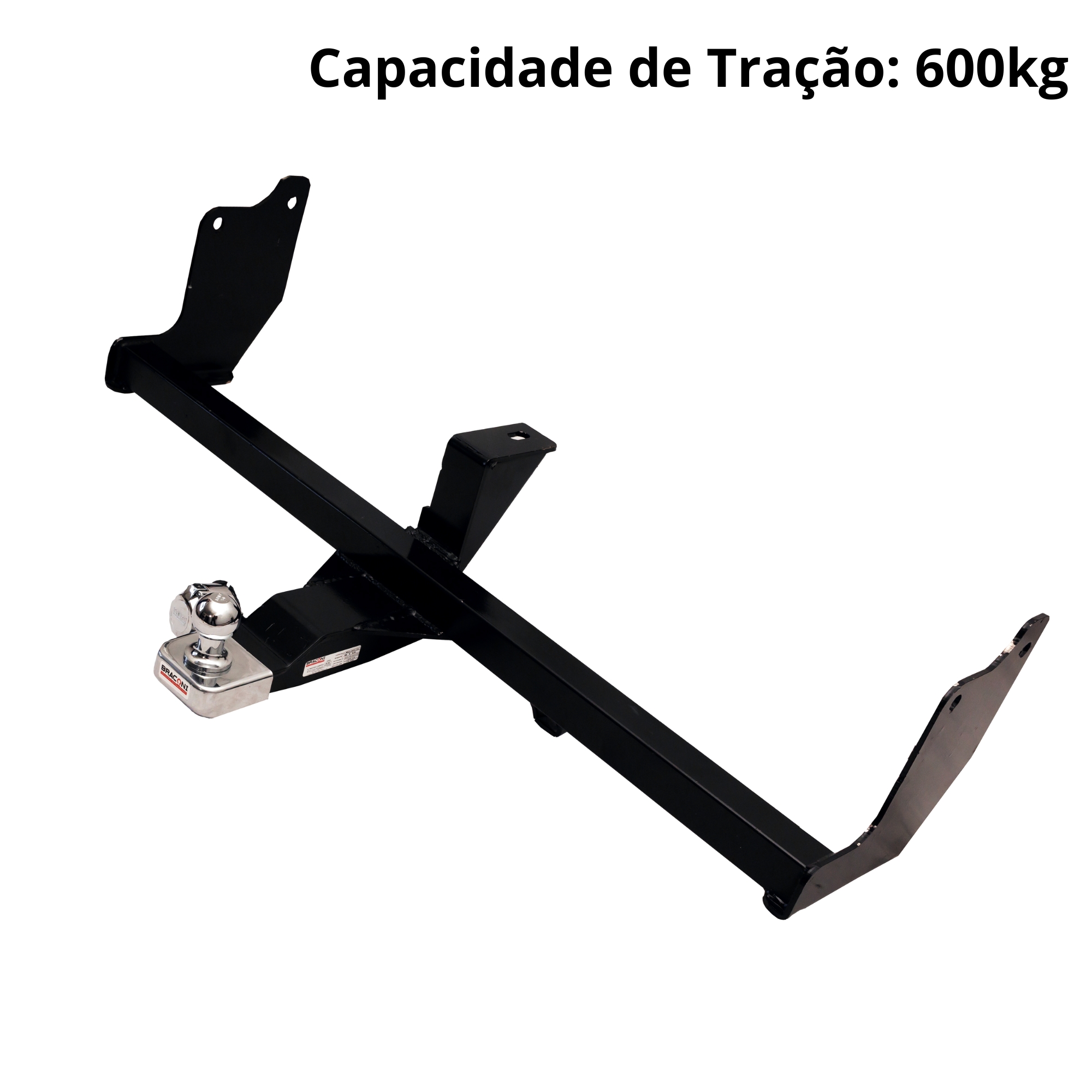 Engate S-10 2012 até 2020 Tração 1500kg, Bola Cromada 50mm Cromada Braconi GM-69