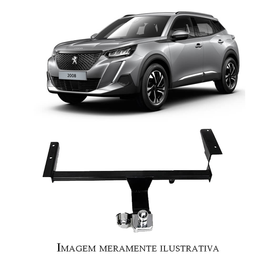 Engate Braconi Peugeot 2008 (de 2015 até 2018) Bola Cromada Modelo Fixo Tração 450Kg - IM-137