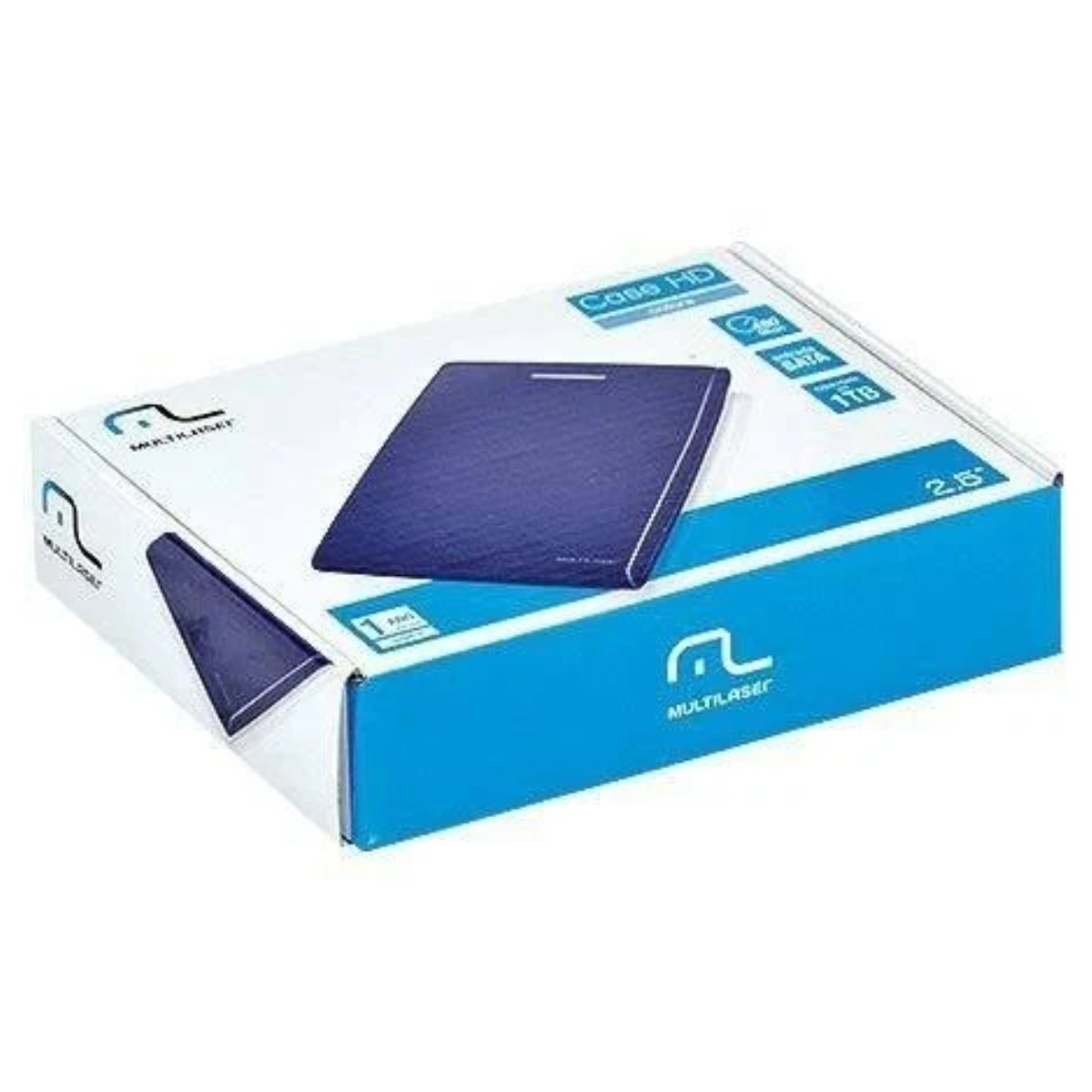 Case Externa para HD 2.5' USB 2.0 SATA Azul Multilaser - GA117