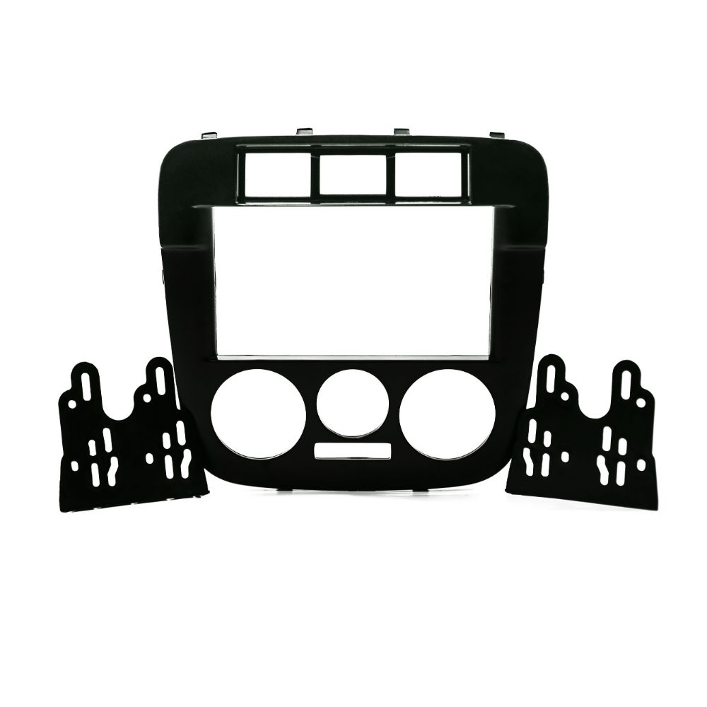 Moldura 2 Din Gol/Parati/Saveiro G4 2005 2006 2007 Preto Japonês 7" Expex - EPX077