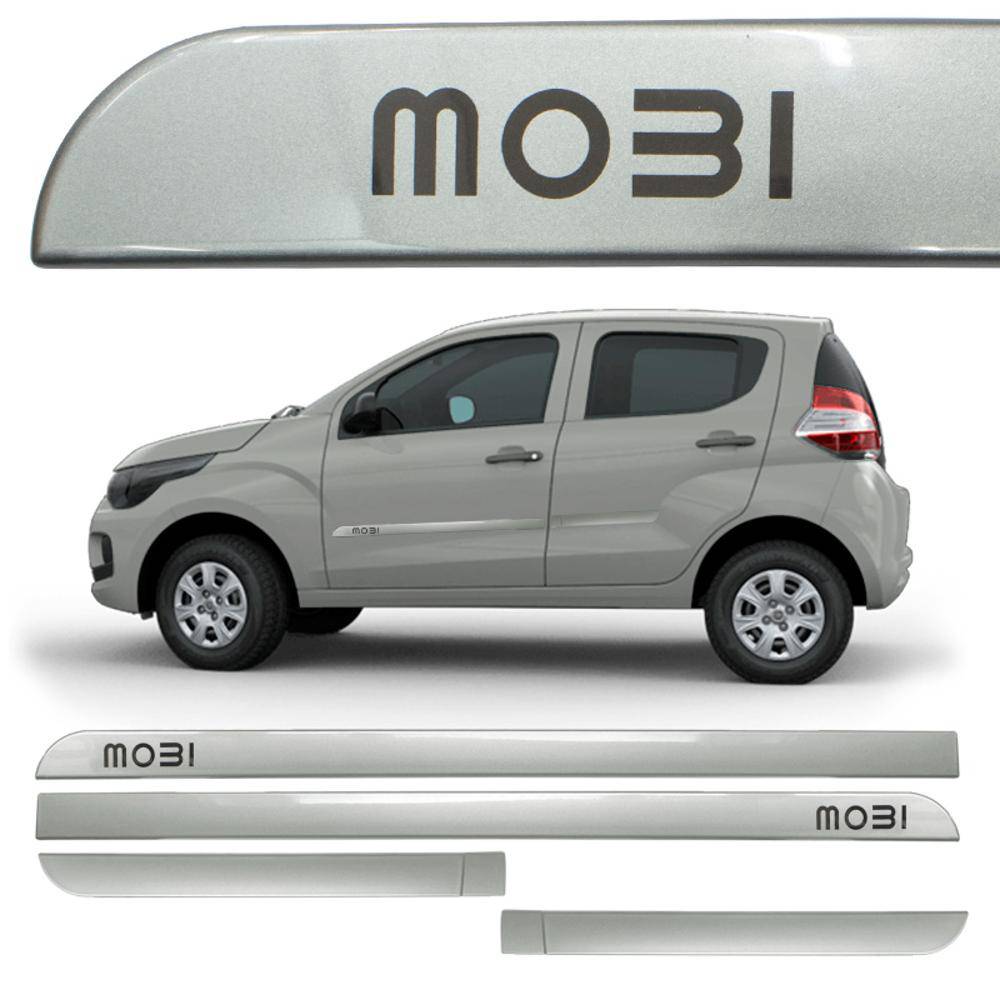 Friso Sean com nome Fiat Mobi Cinza Scandium