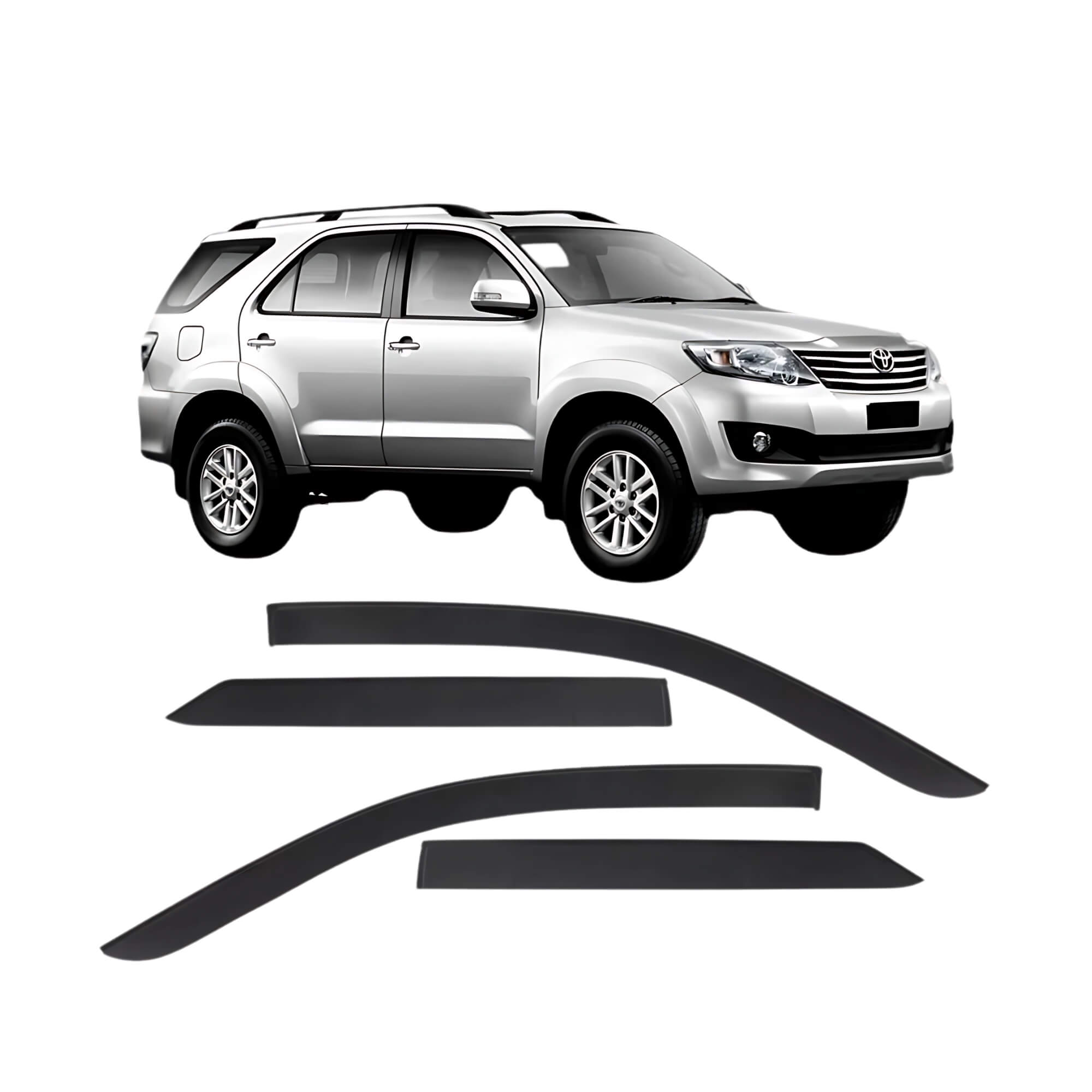 Calha de Chuva Toyota Hilux SW4 2016 em diante 4 Portas Marçon - TO-249