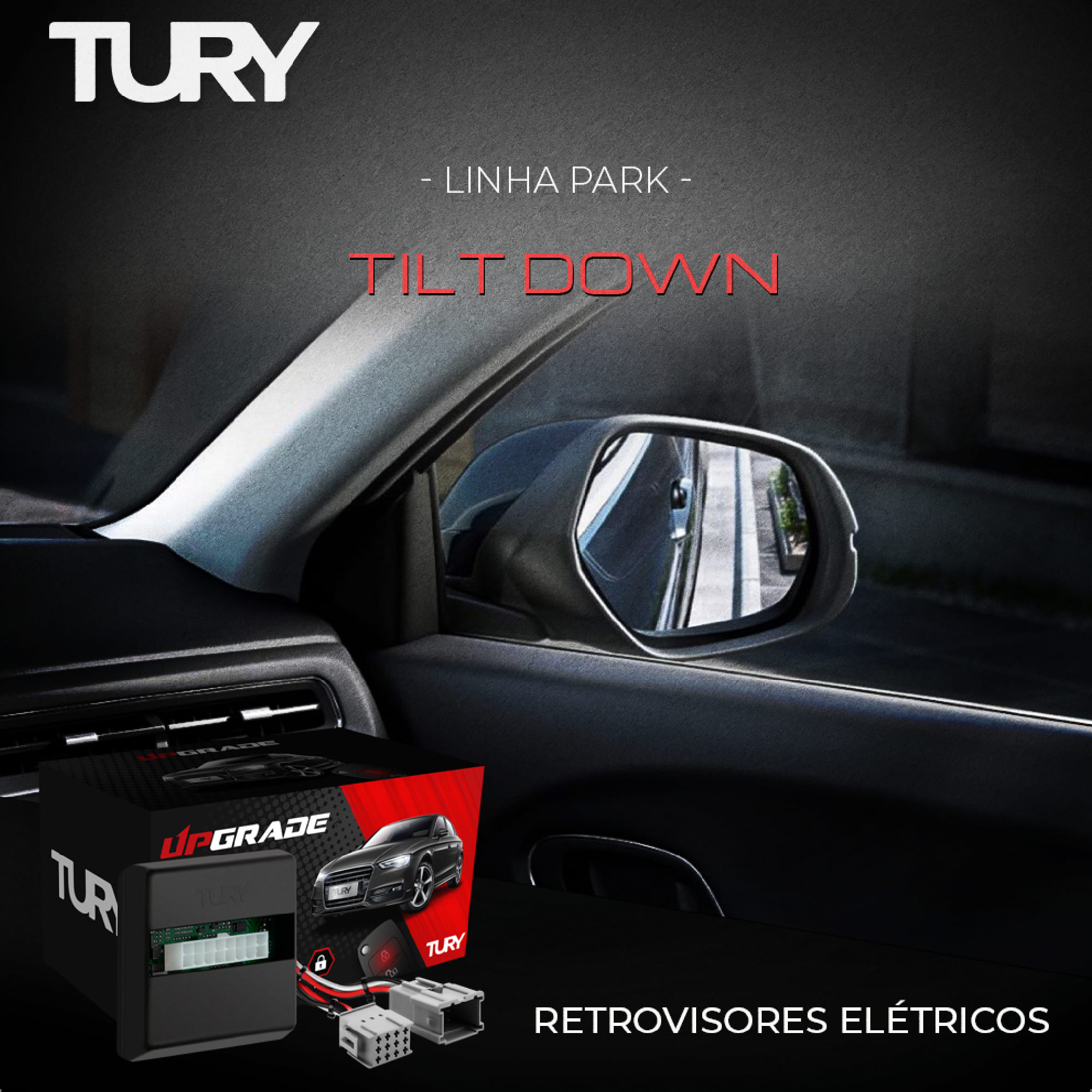 Módulo de Retrovisor Elétrico Rebatimento Tilt Down Sportage Picanto Optima iX35 i30 Tury PARK 3.2.4B