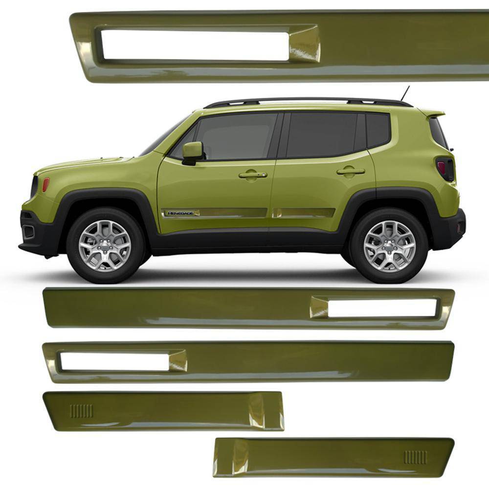Friso Sean com nome Jeep Renegade Vazado Verde Coando