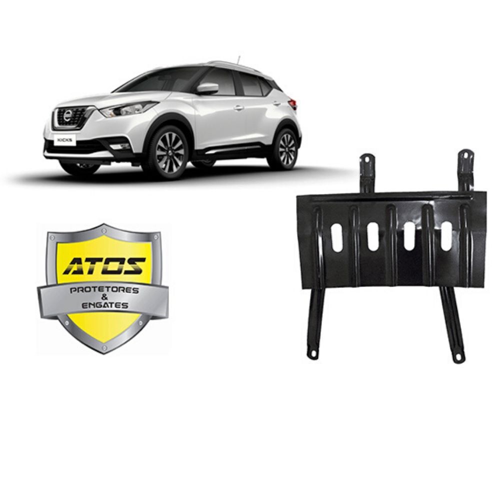 Protetor de Carter Nissan Kicks 2017 2018 2019 2020 2021 2022  AT-7150S - Chapa 1.5mm