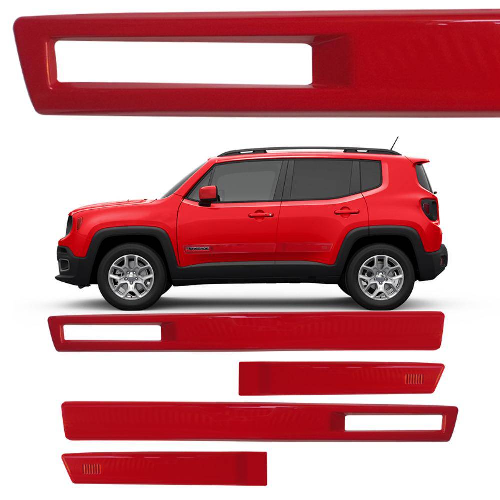 Friso Sean com nome Jeep Renegade Vazado Vermelho Colorado