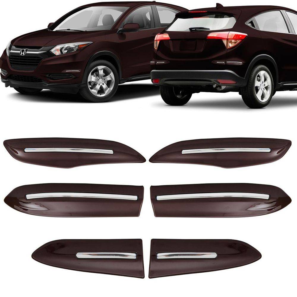 Friso Sean com nome Honda HRV Para-choque Vermelho Mercúrio