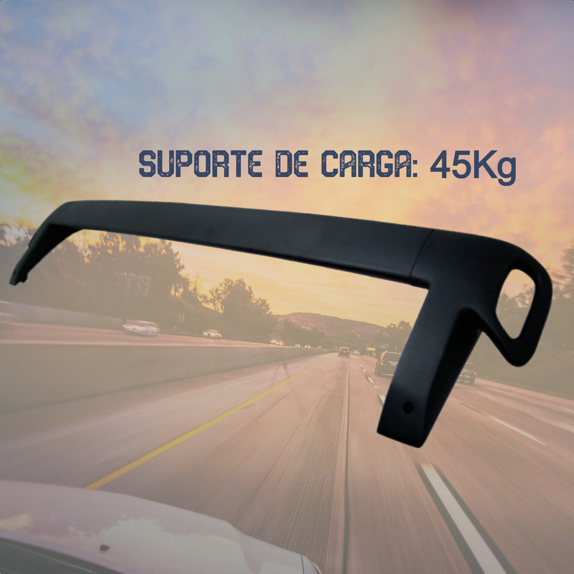 Rack alumínio Toyota Hilux 2005 até 2014 até 45Kg Preto Precisa Furar Projecar - TY-607