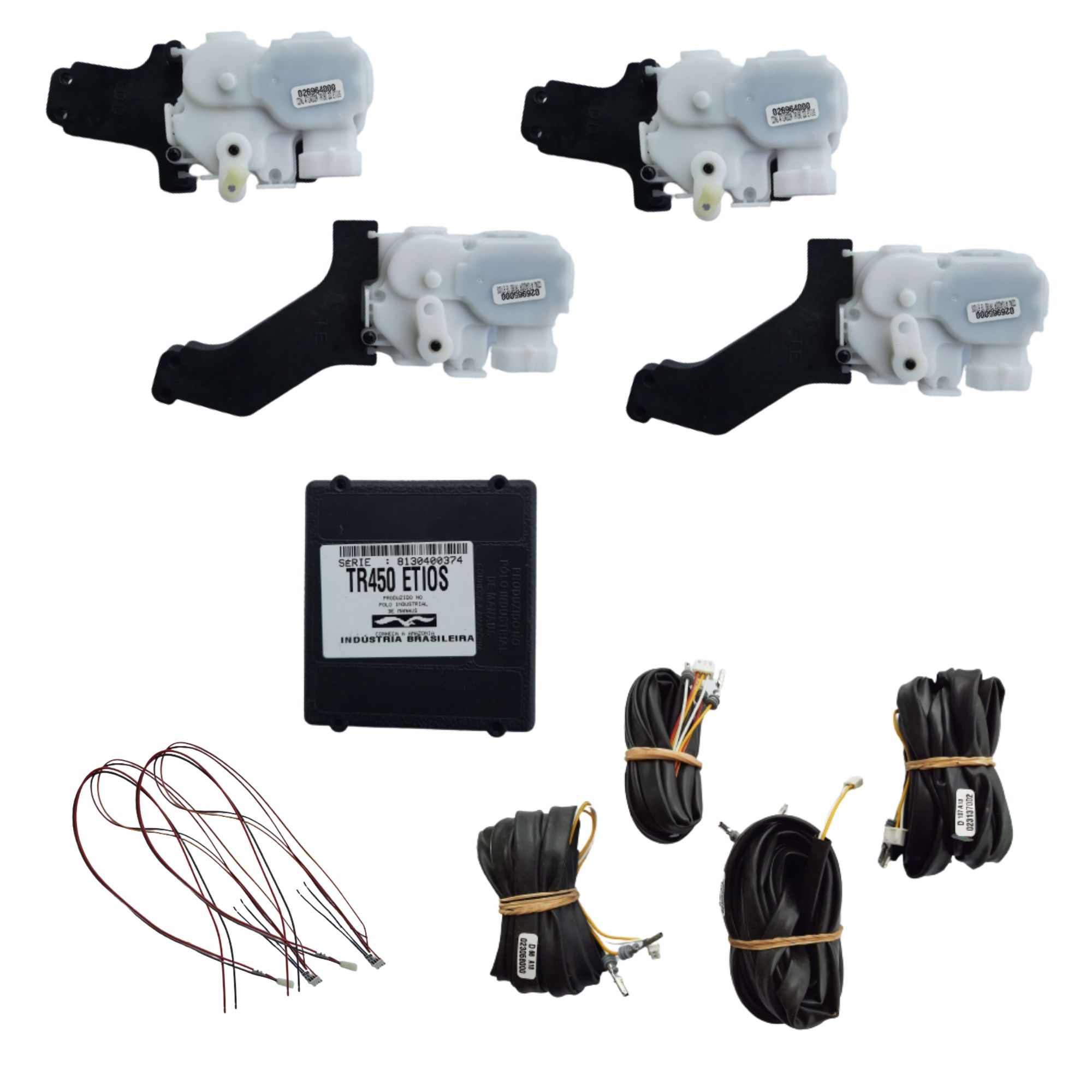 Kit Trava Elétrica Pósitron Dedicada Toyota Etios 4 Portas TR450