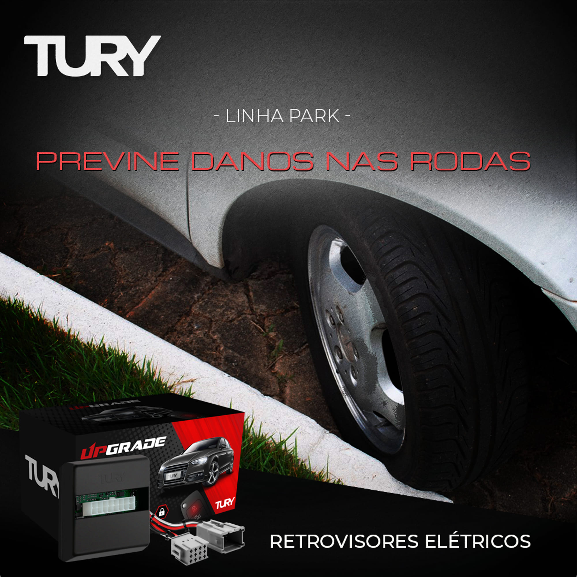 Módulo Retrovisor Elétrico Tilt Down Air Cross A partir de 2010 C3 Picasso 11/18 Tury PARK1.50.0AN
