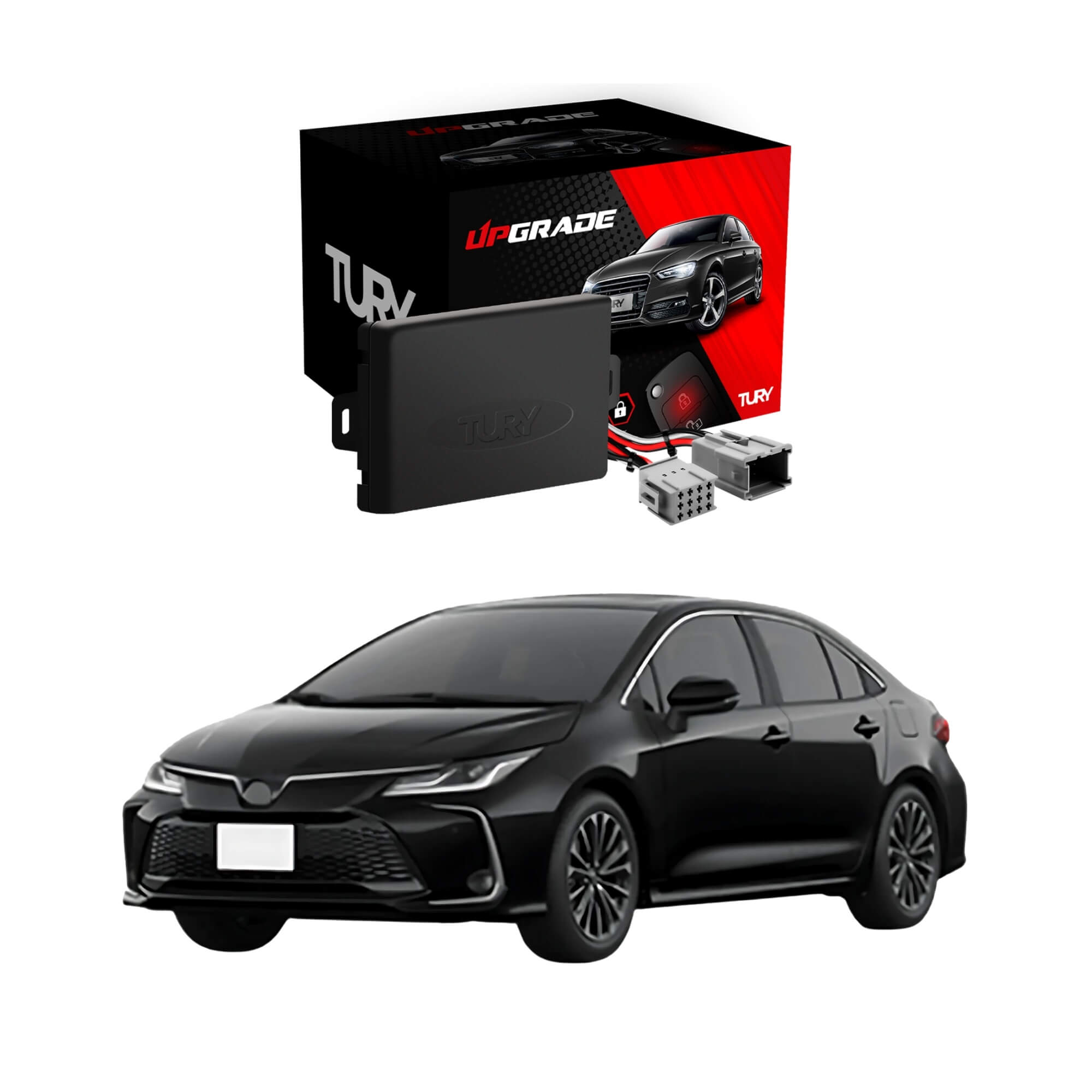 Módulo Automação de Retrovisores com Tilt Down compatível c/ Corolla 15/19 Tury - PARK1.4.3V