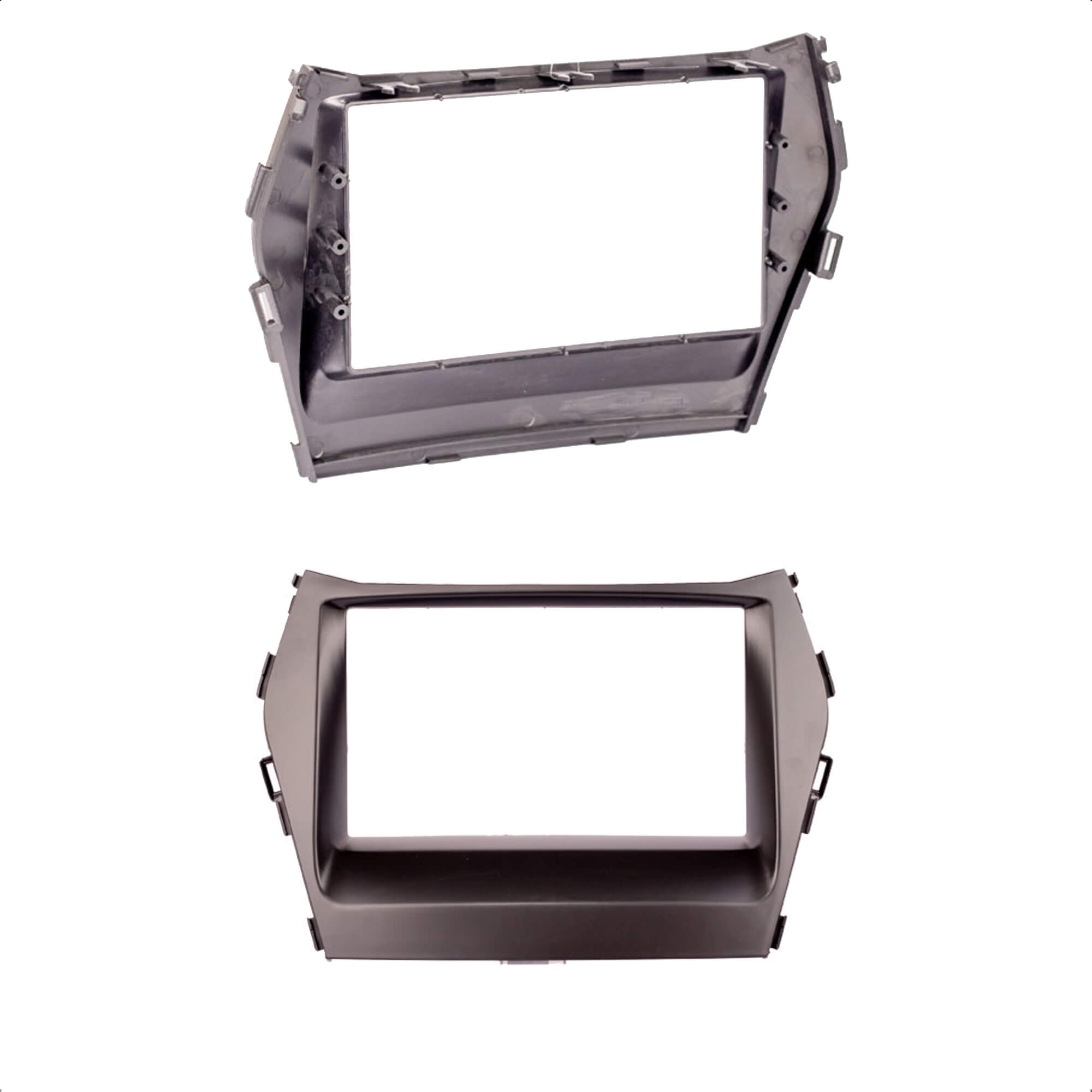 Moldura 2 Din Preto Santa Fé 2014/2015/2016/2017/2018 Expex - EPX 268