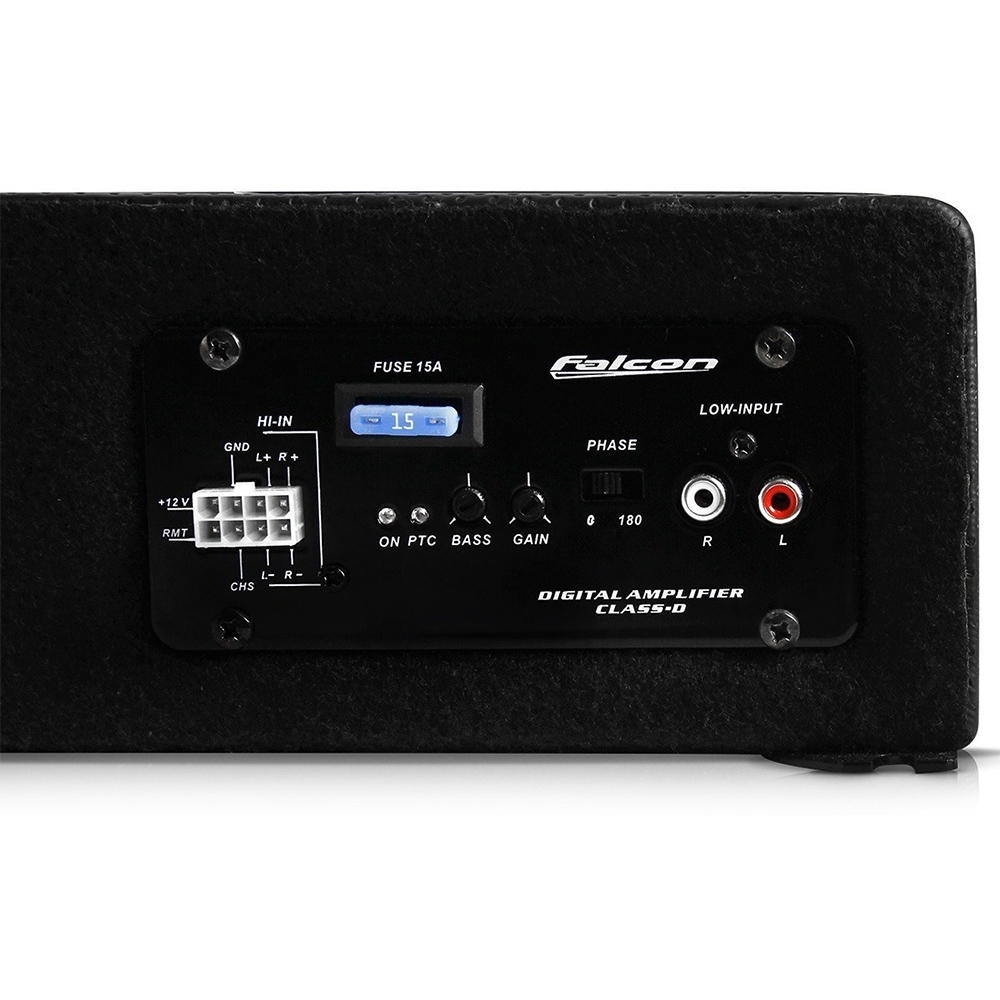 Caixa Amplificada Falcon XS200 Slim Selada 8 polegadas 200W RMS Madeira XS200-8