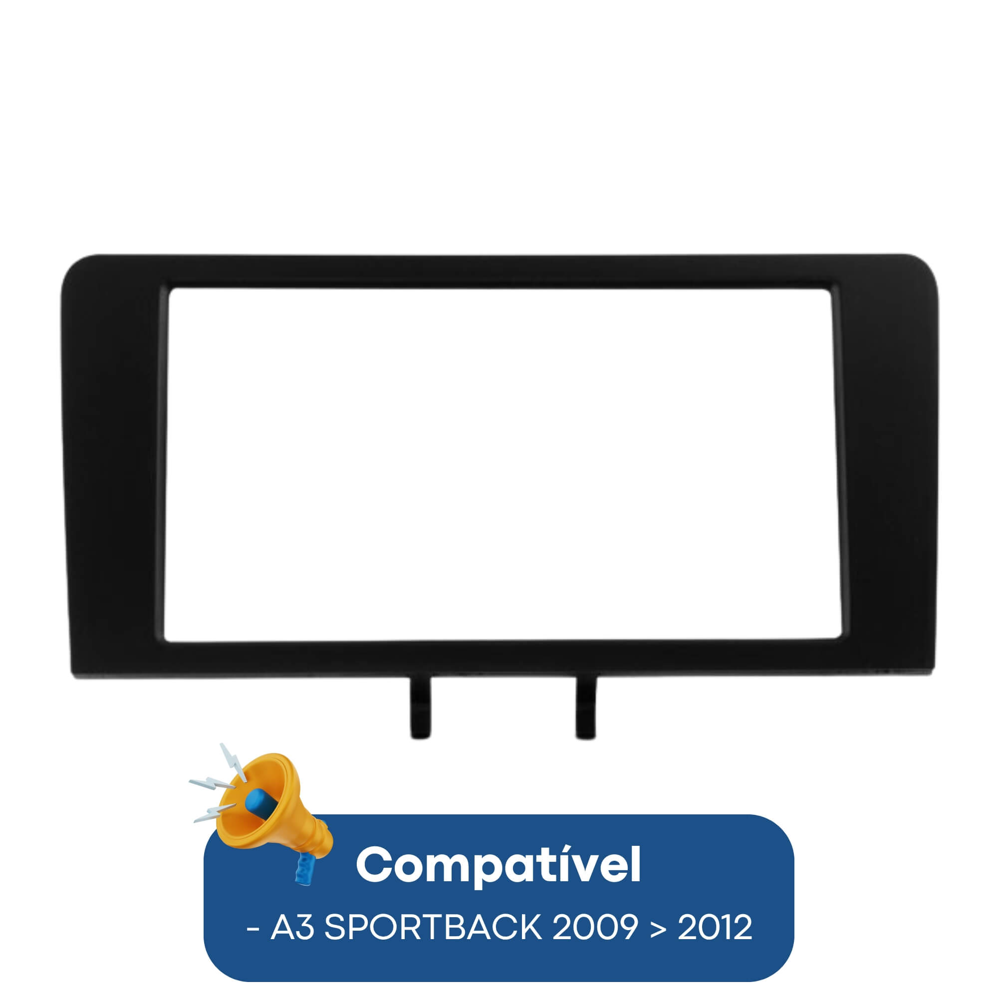 Moldura 2 Din Audi A3 Sportback 2009 a 2012 CH JP EPX094