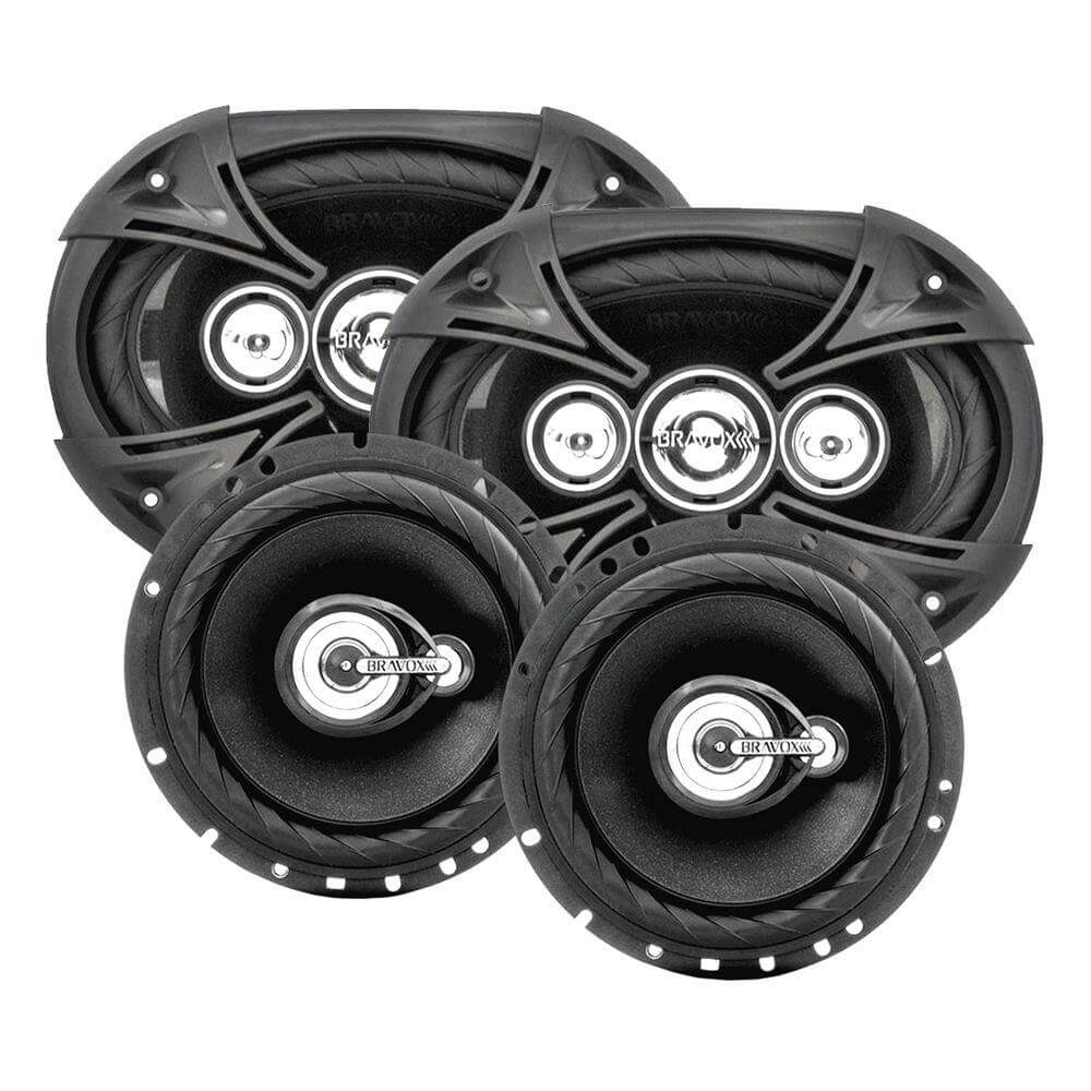 Alto Falante Bravox Kit Fácil BK 2 falante 6' + 02 falante 6x9 110+80WRMS 	9-7071/671