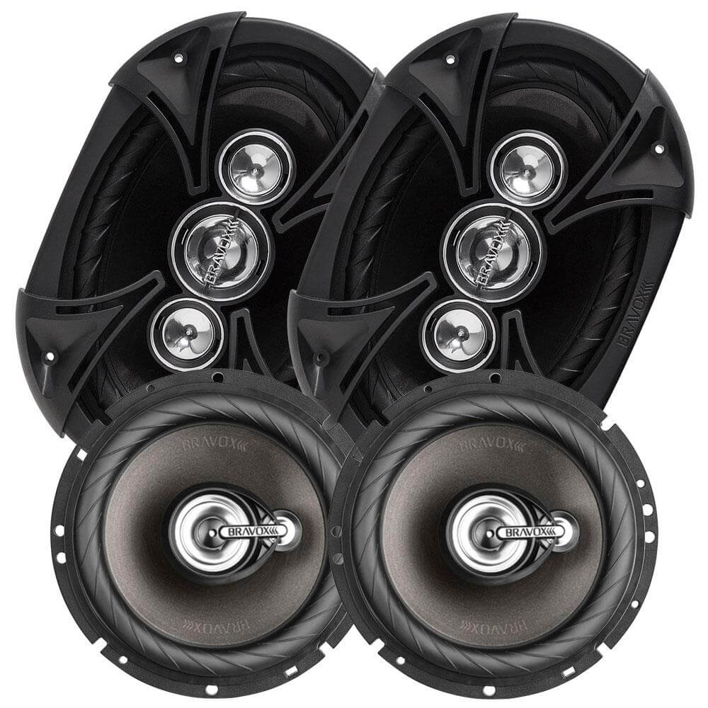 Alto Falante Bravox Kit Fácil BK 2 falante 6' + 02 falante 6x9 110+80WRMS 	9-7071/671
