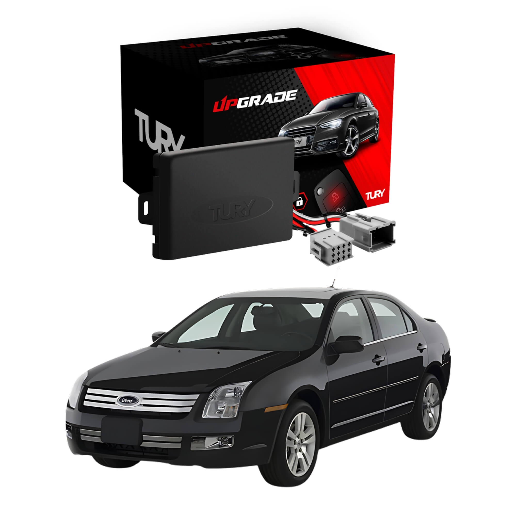 Módulo Automação de Vidro Elétrico compatível com Carro Fusion 2009 a 2012 Tury - PRO4.15DM