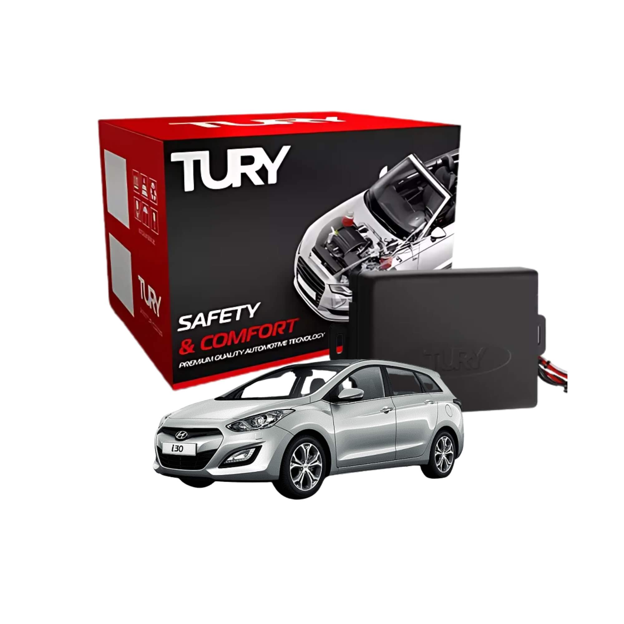 Modulo de Vidro com Anti-esmagamento i30 2007 a 2012 Tury - PRO4.28E