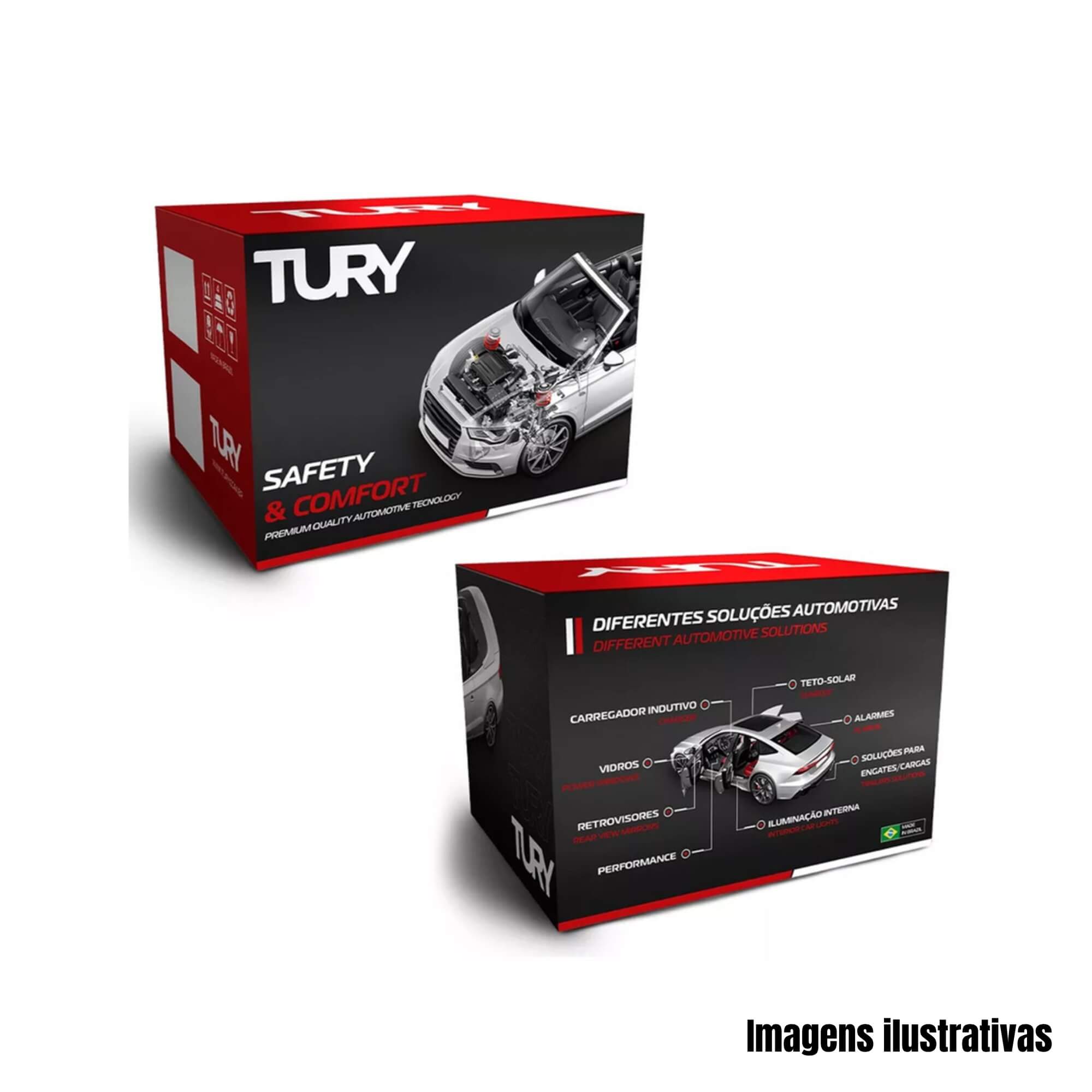 Modulo de Vidro com Anti-esmagamento i30 2007 a 2012 Tury - PRO4.28E