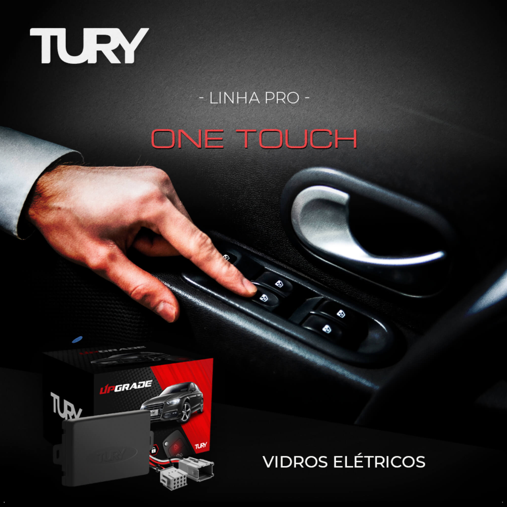 Módulo de Vidro com Anti-Esmagamento Cherokee +2007/Grand Cherokee +2005 - Tury PRO4.36LONGJ