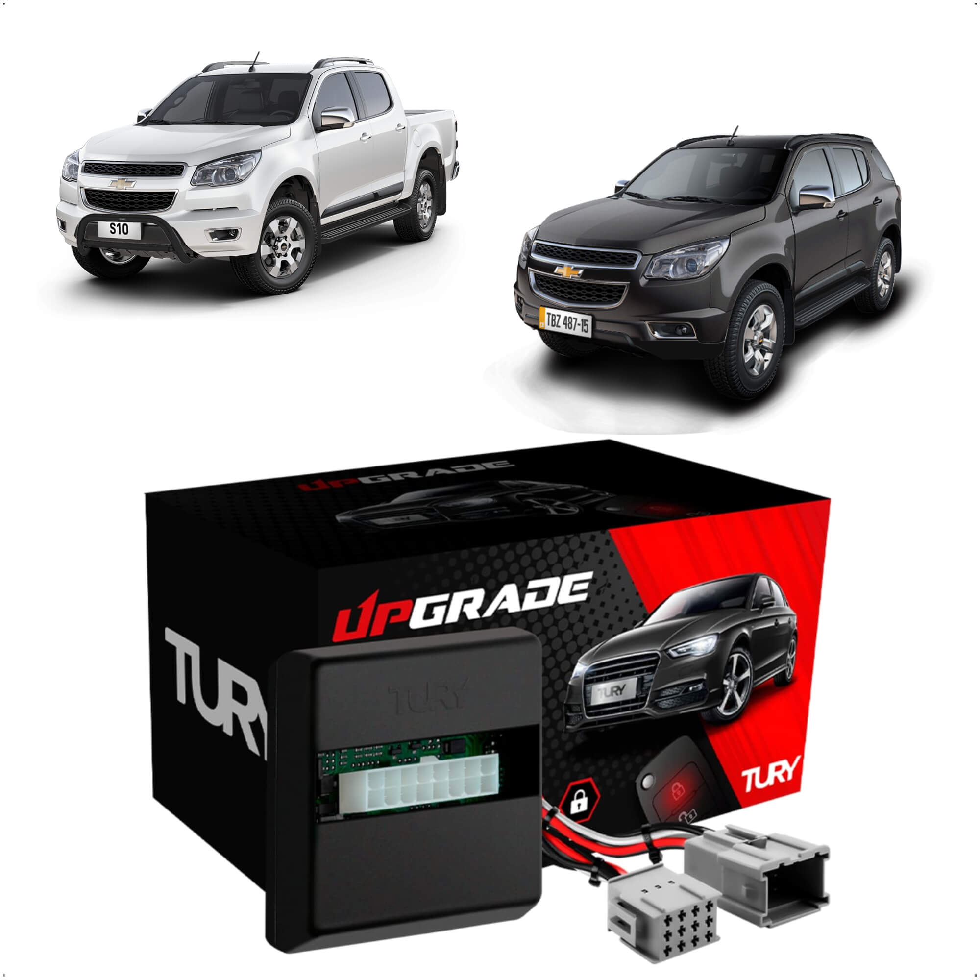 Modulo de Retrovisor com Tilt Down S10 Trailblazer Tury - PARK3.8.8J