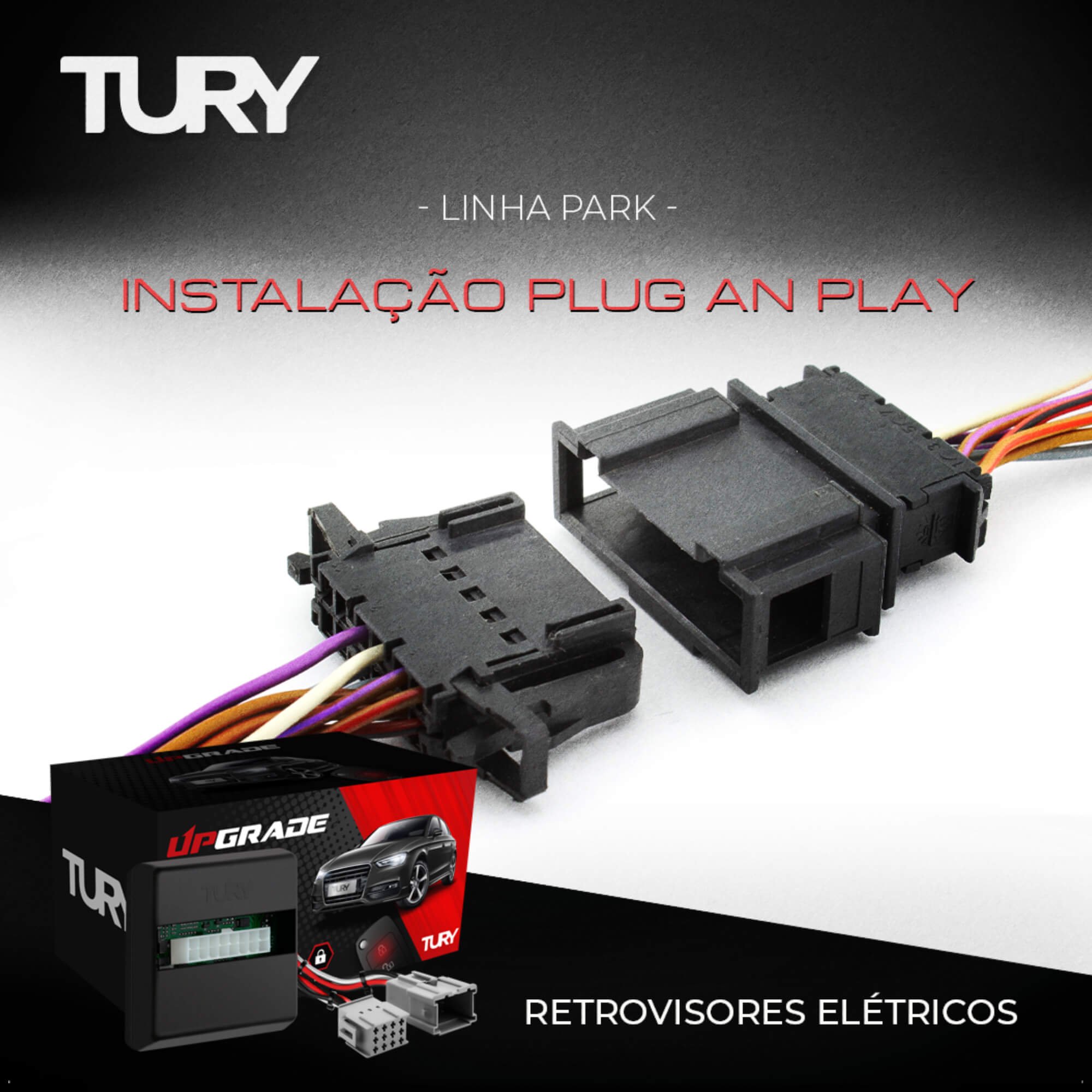 Módulo Rebatimento Retrovisor compatível c/ Hilux e SW4 A partir de 2016 Tury - PARK2AU