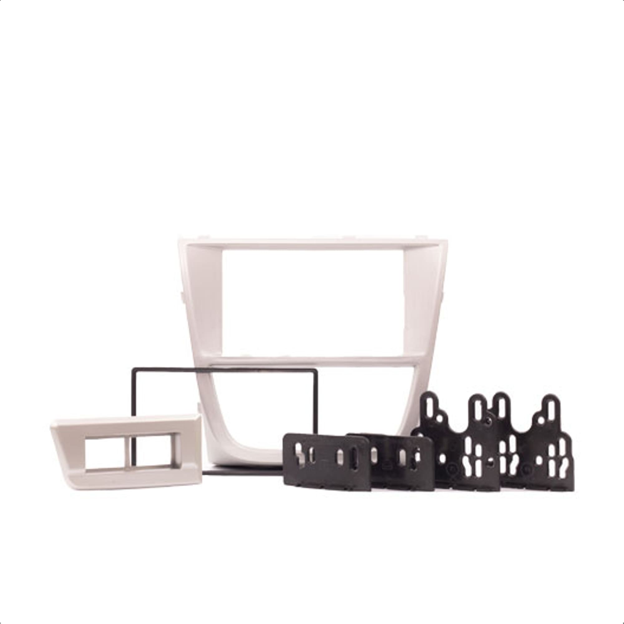 Moldura 2 Din 7" Prata Gol Saveiro Voyage G5 2008/2009/2010/2011/2012 Expex - EPX 277