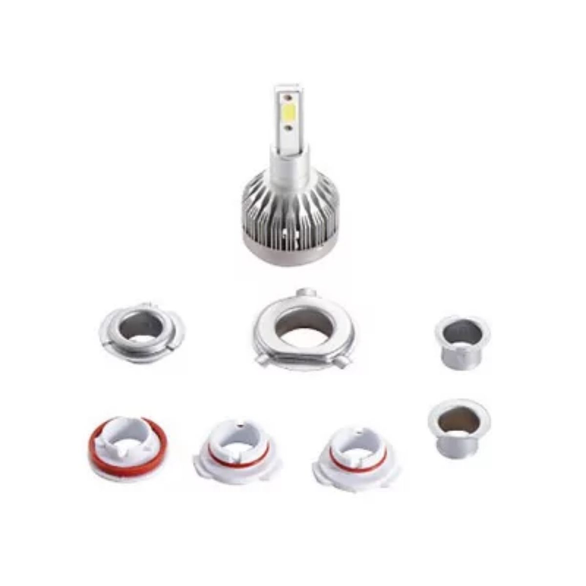 Par de Lâmpadas Super Led Automotiva H1 6200K 2000L Resistente a Água AU832 Multilaser