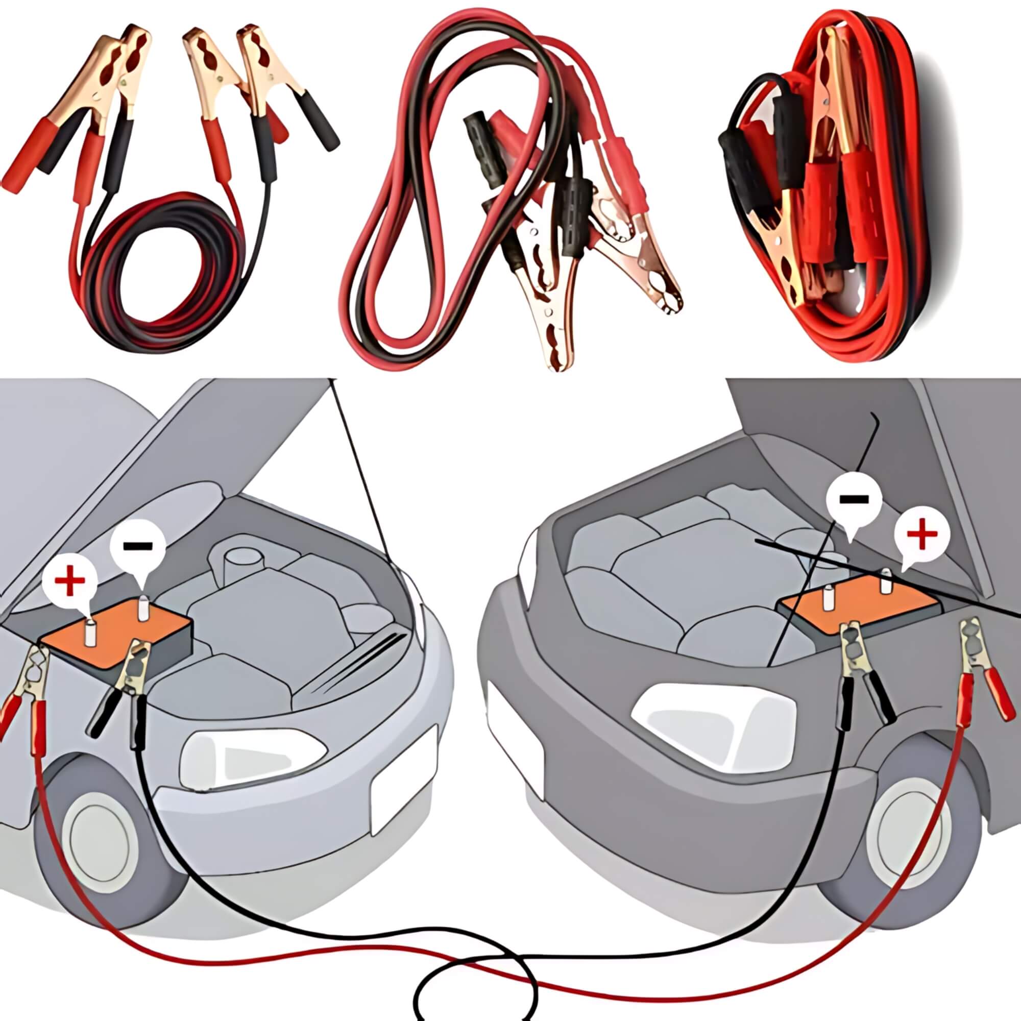 Cabo Booster Chupeta 2,5 Metros 100A Multilaser AU500