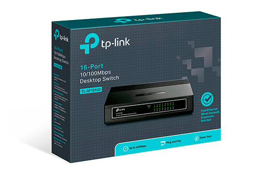 Switch 16 portas 10/100 -TL-SF1016D- TP-Link