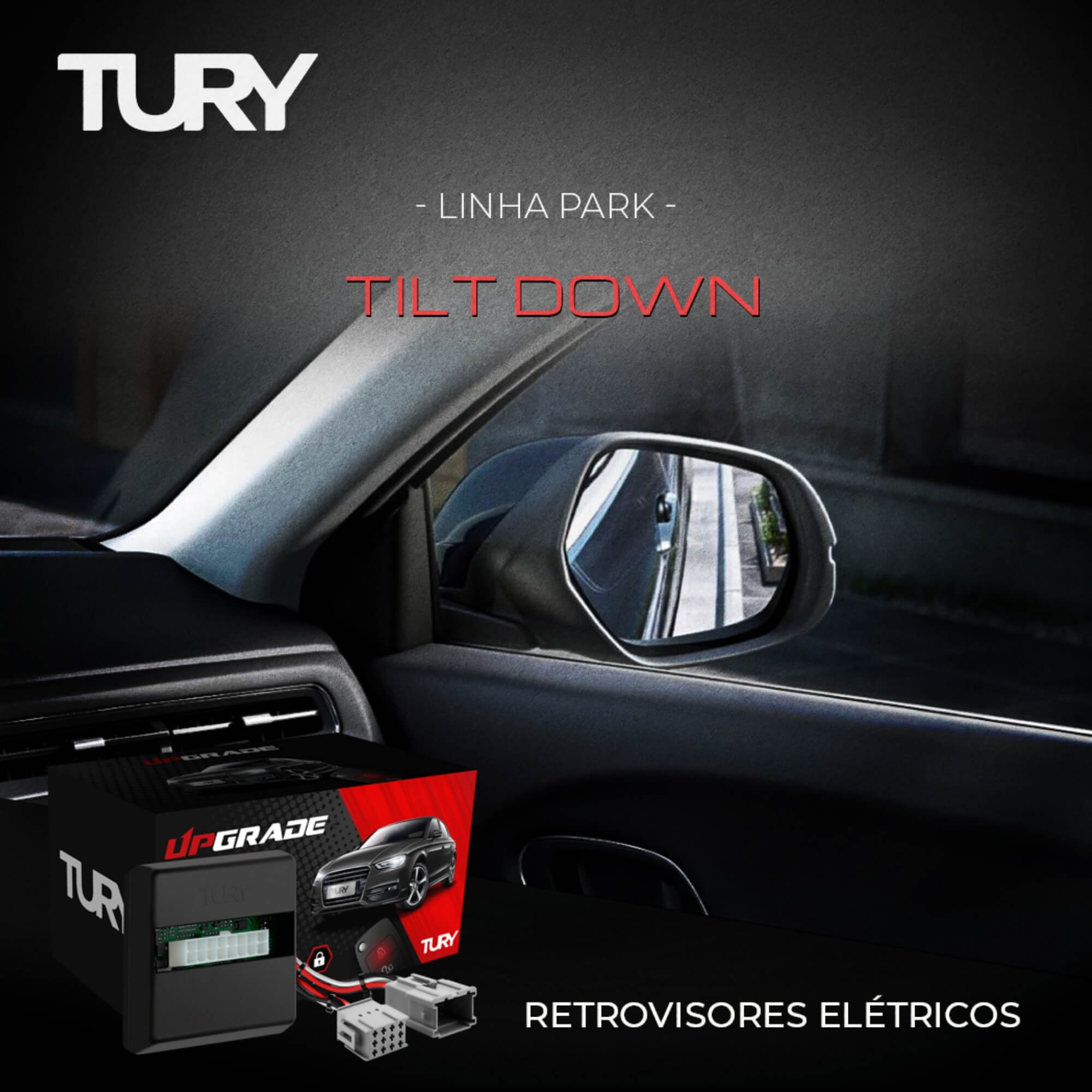 Módulo Automação de Retrovisores compatível com Creta 17/19 e Sonata 11/14 Tury - PARK3.2.4CN