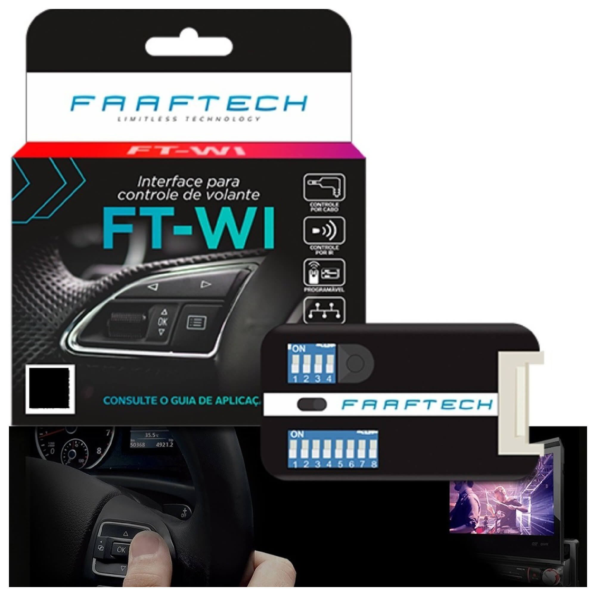 Interface para Controle de Volante Faaftech FT-WI