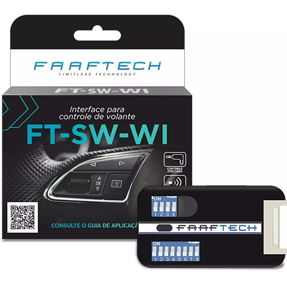 Interface de Comando de Volante Cabo/IR FT-SW-WI Faaftech