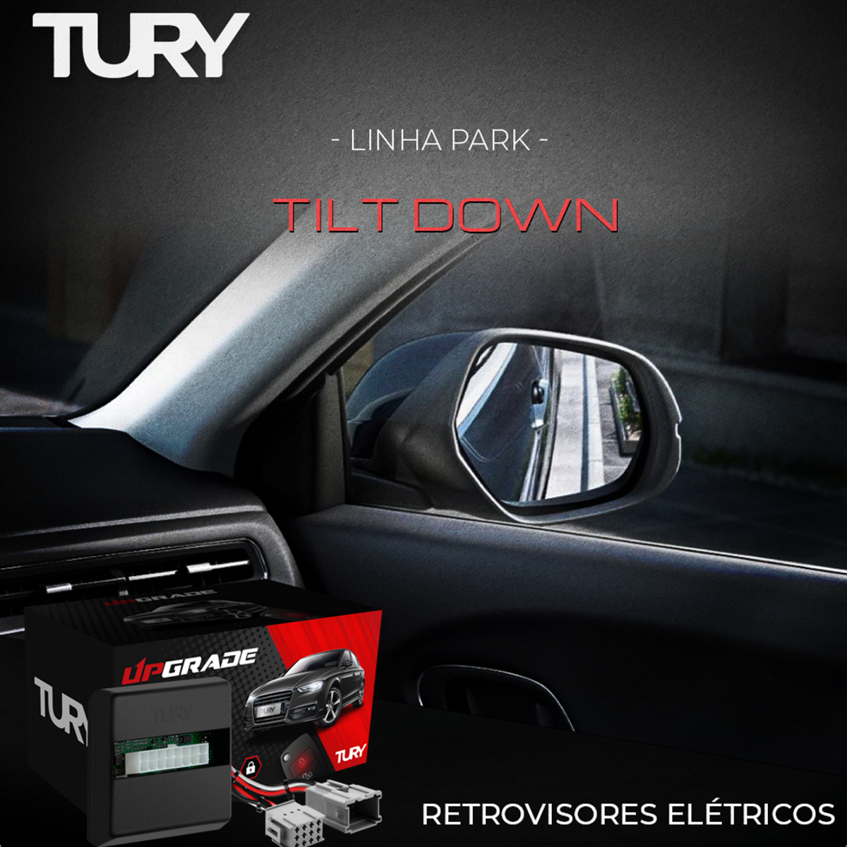 Modulo de Retrovisor com Tilt Down Creta 2017 a 2024 Tury - PARK1.2.4CM