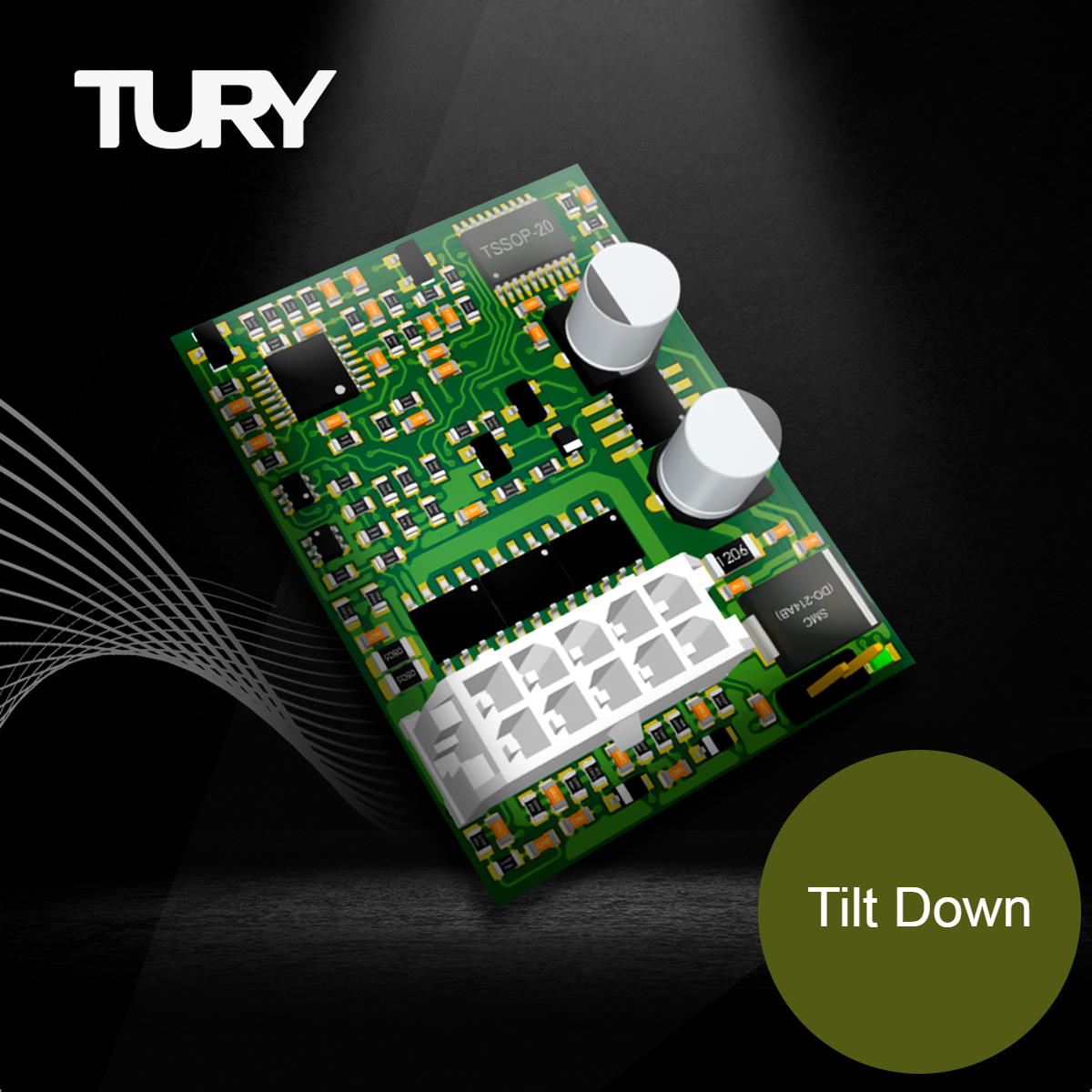 Modulo de Retrovisor com Tilt Down Creta 2017 a 2024 Tury - PARK1.2.4CM