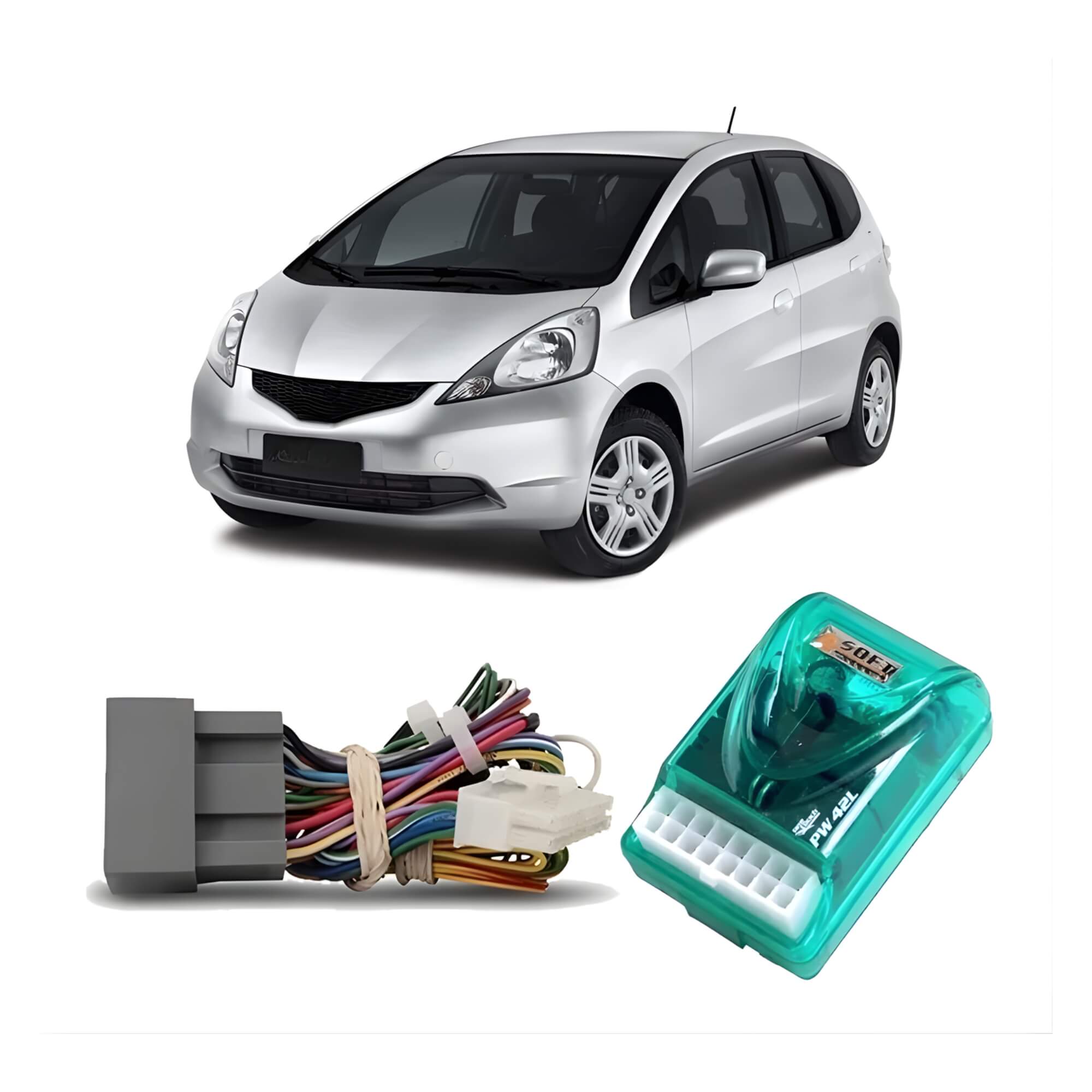 Módulo Vidro Elétrico Honda City Fit 2014 Subida 4 Portas Soft - A.A.28.0044